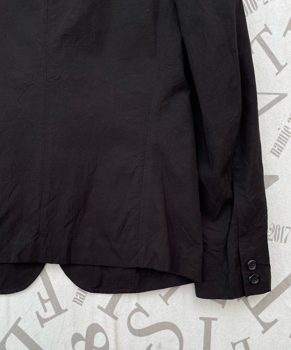 Yohji Yamamoto 🔥S/S 2004 Y's by Yohji Yamamoto Tailored Black Blazer Jacket Size S / US 4 / IT 40 - 13 Thumbnail