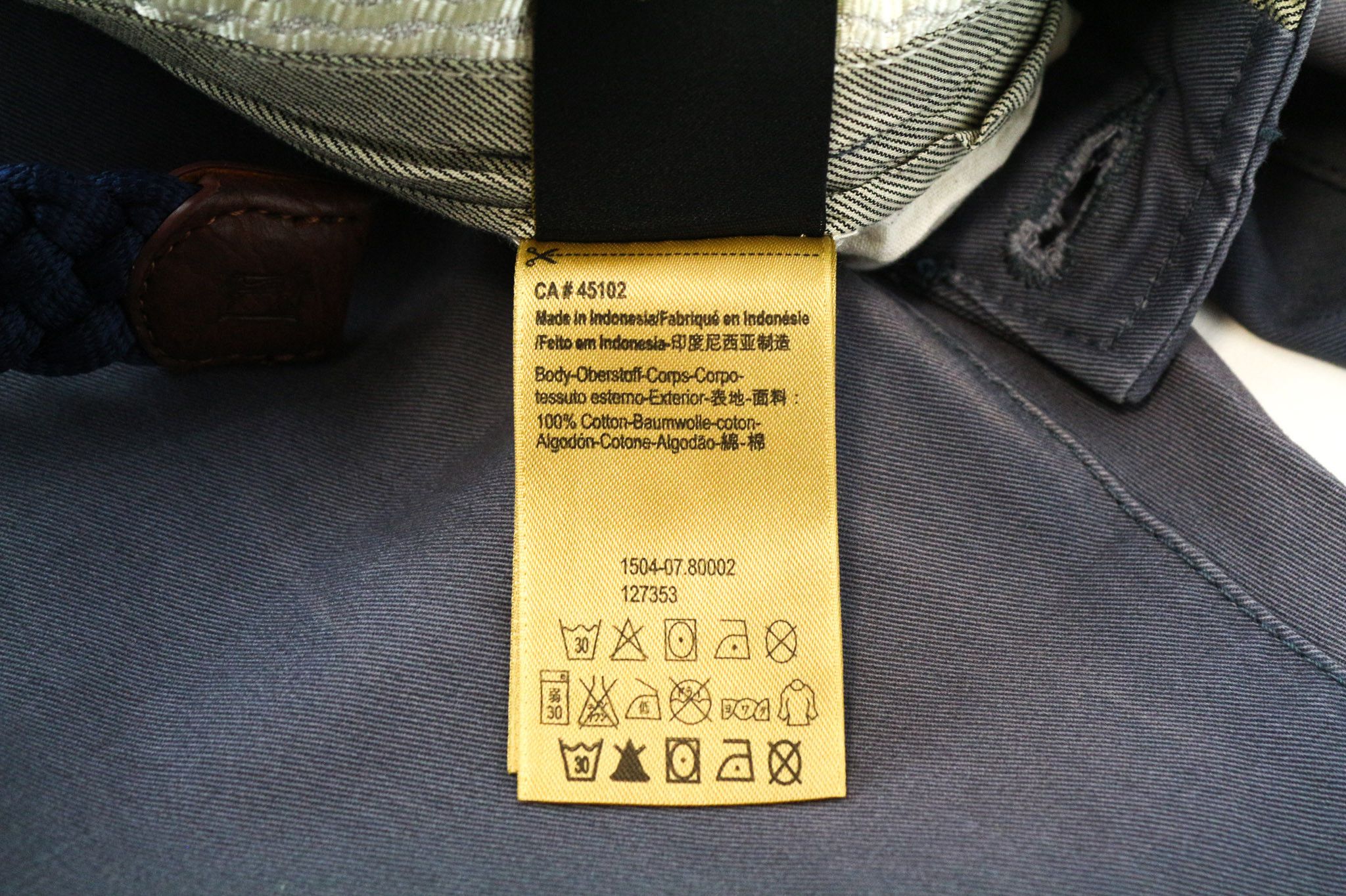 Scotch & Soda WARREN W30/L32 Relaxed Slim Blue Cotton Trousers 75690 Size US 30 / EU 46 - 6 Thumbnail