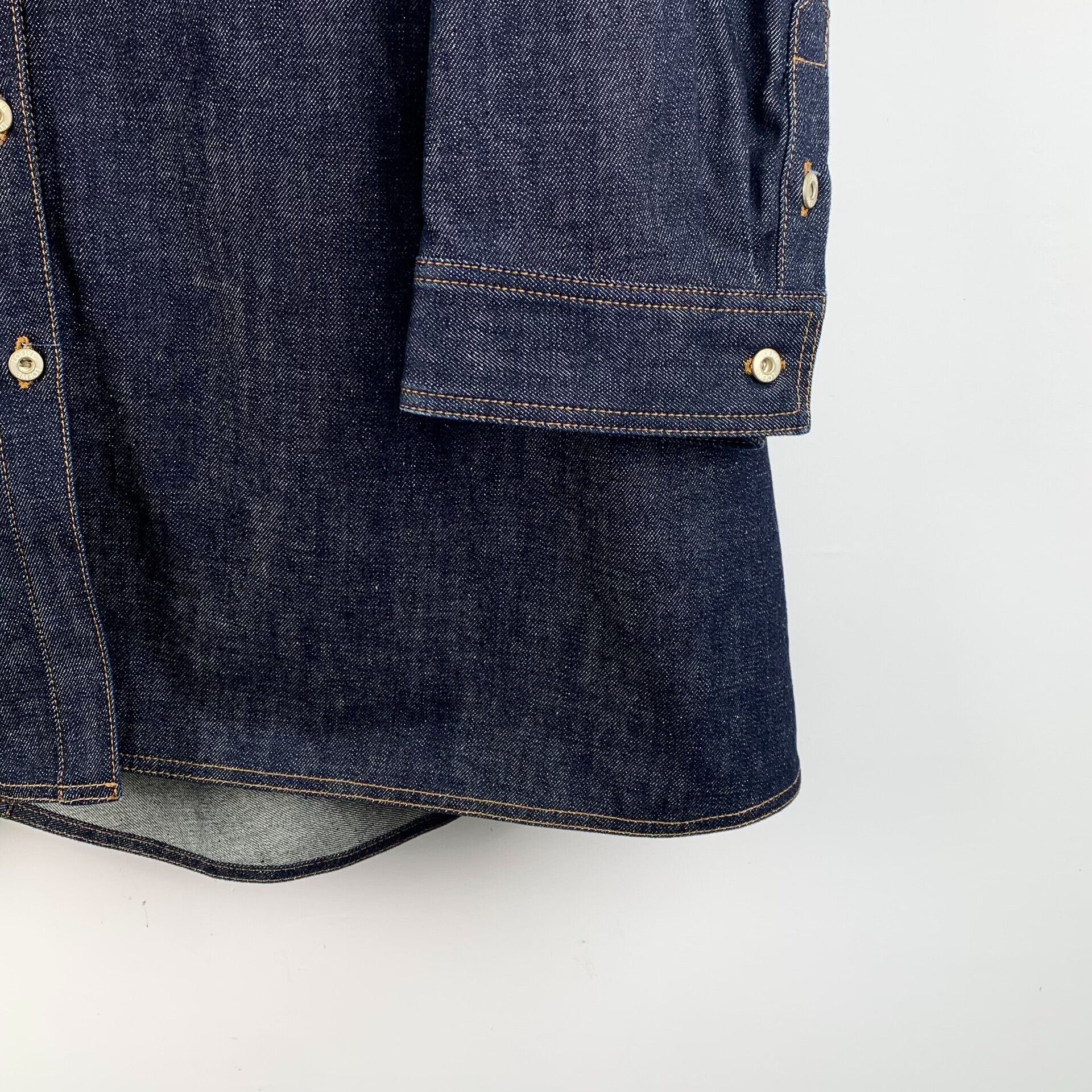 Loewe Loewe Dark Blue Logo Cotton Long Sleeve Shirt Size US S / EU 44-46 / 1 - 4 Thumbnail
