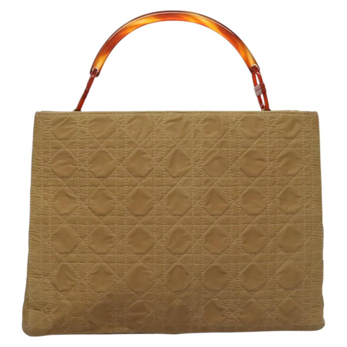 Dior DIOR Lady DIOR Hand Bag Nylon Plastic Beige Silver Size ONE SIZE - 3 Thumbnail