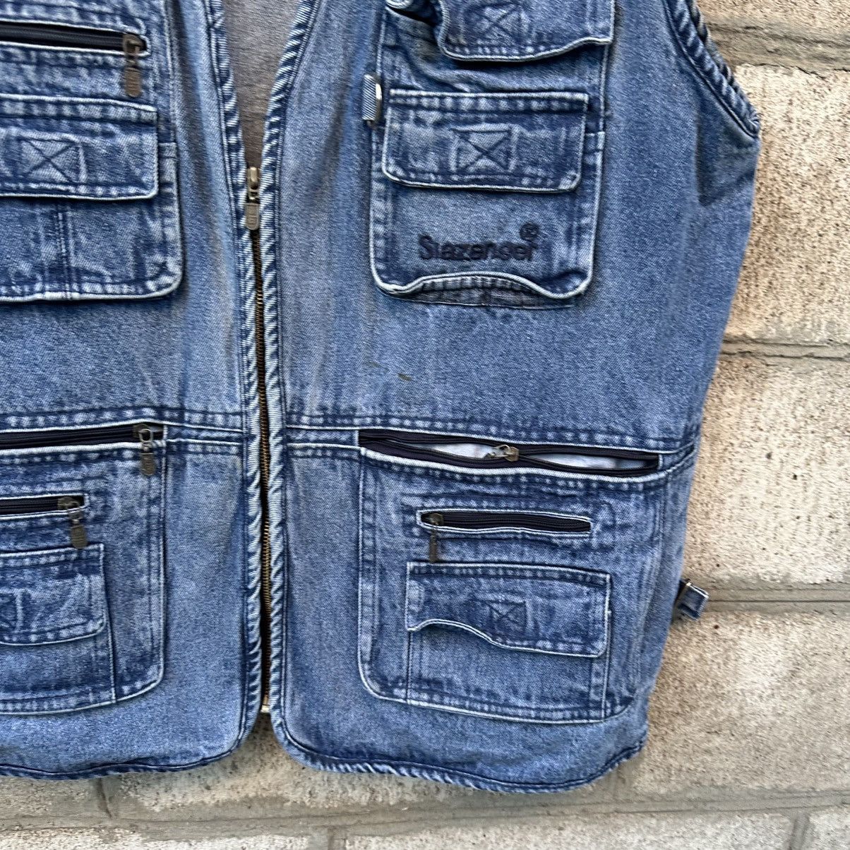 Hypebeast Vintage Fishing Western Denim Vest Multi pocket Y2K 00s USA Size US XXL / EU 58 / 5 - 6 Thumbnail