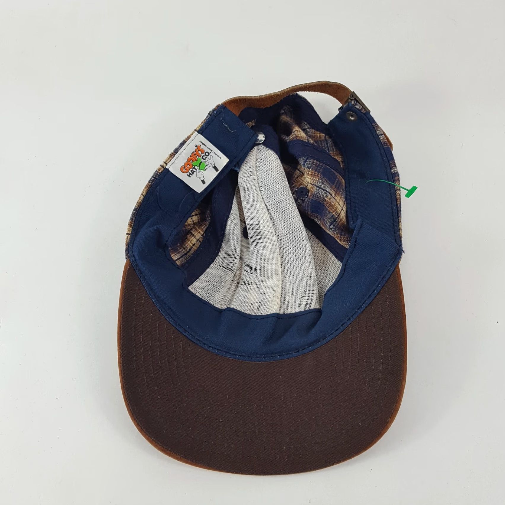 Disney VINTAGE Disney Mickey Mouse Plaid Baseball Cap Hat One Size Blue Adjustable Cartoon 90s Mens Size ONE SIZE - 6 Thumbnail