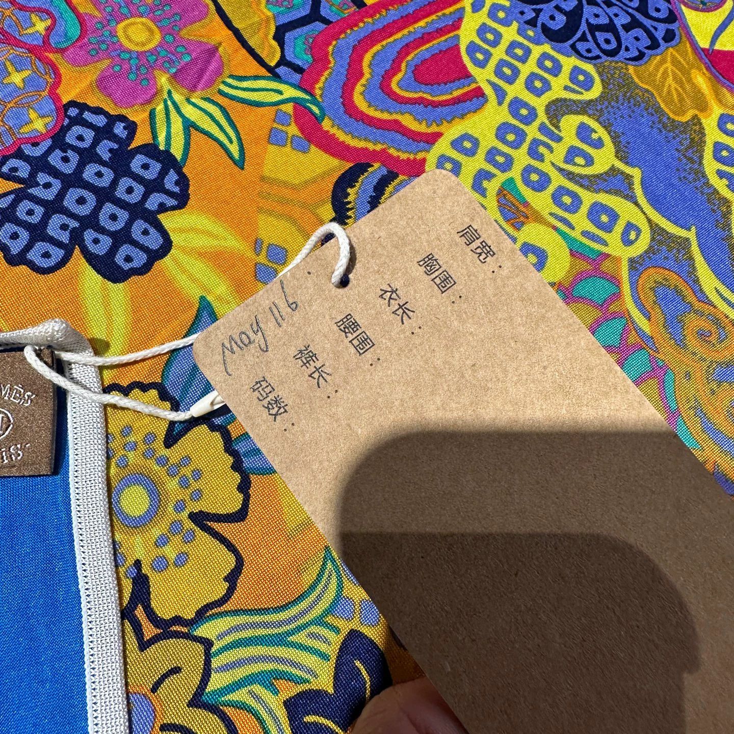Hermes Hermes may116 Floral Lettered Silk Scarf Size ONE SIZE - 5 Thumbnail