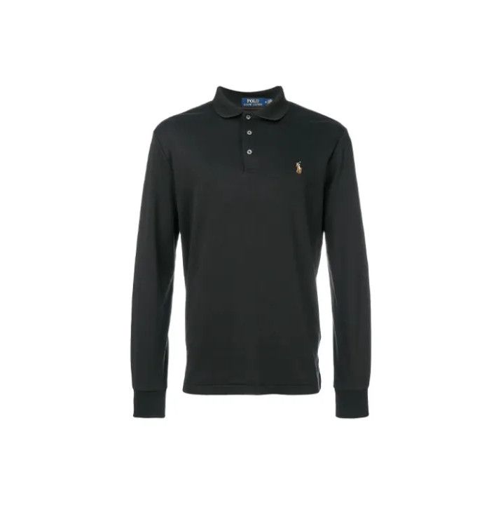 Polo Ralph Lauren Polo Ralph Lauren Custom Slim Logo Embroidered Long Sleeve Polo Size US XL / EU 56 / 4 - 1 Thumbnail