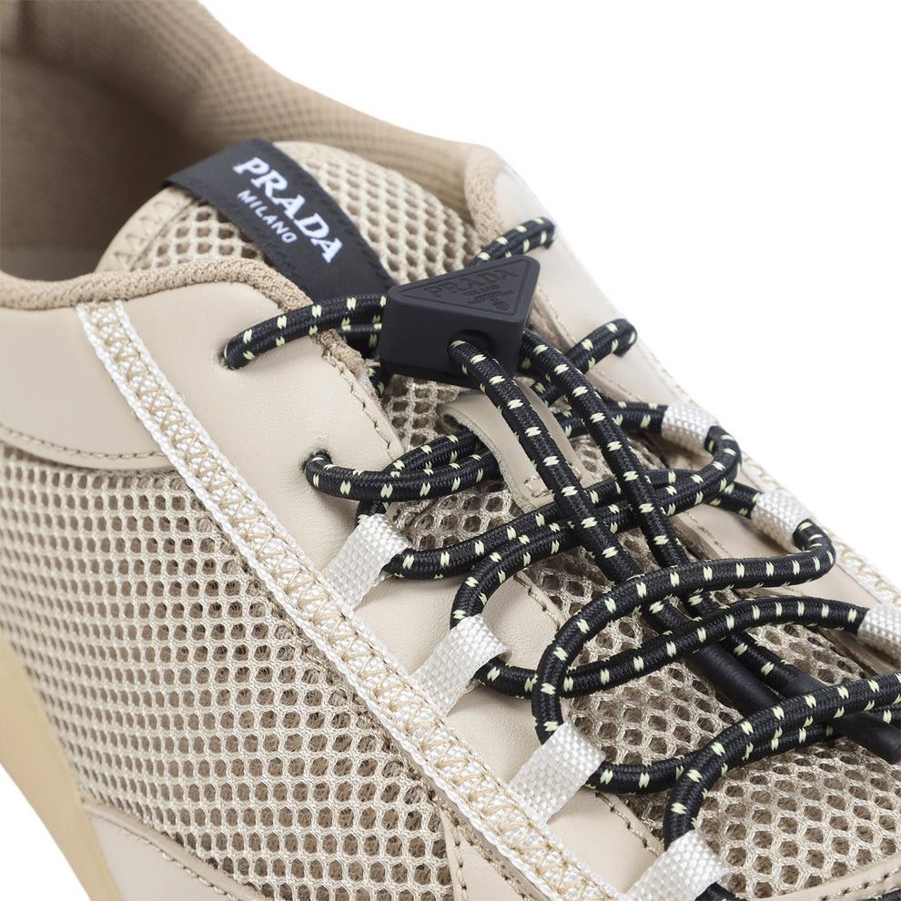 Prada PRADA $1120 Speedrock leather/mesh fabric Desert Beige Sneak Size US 8 / EU 41 - 4 Thumbnail