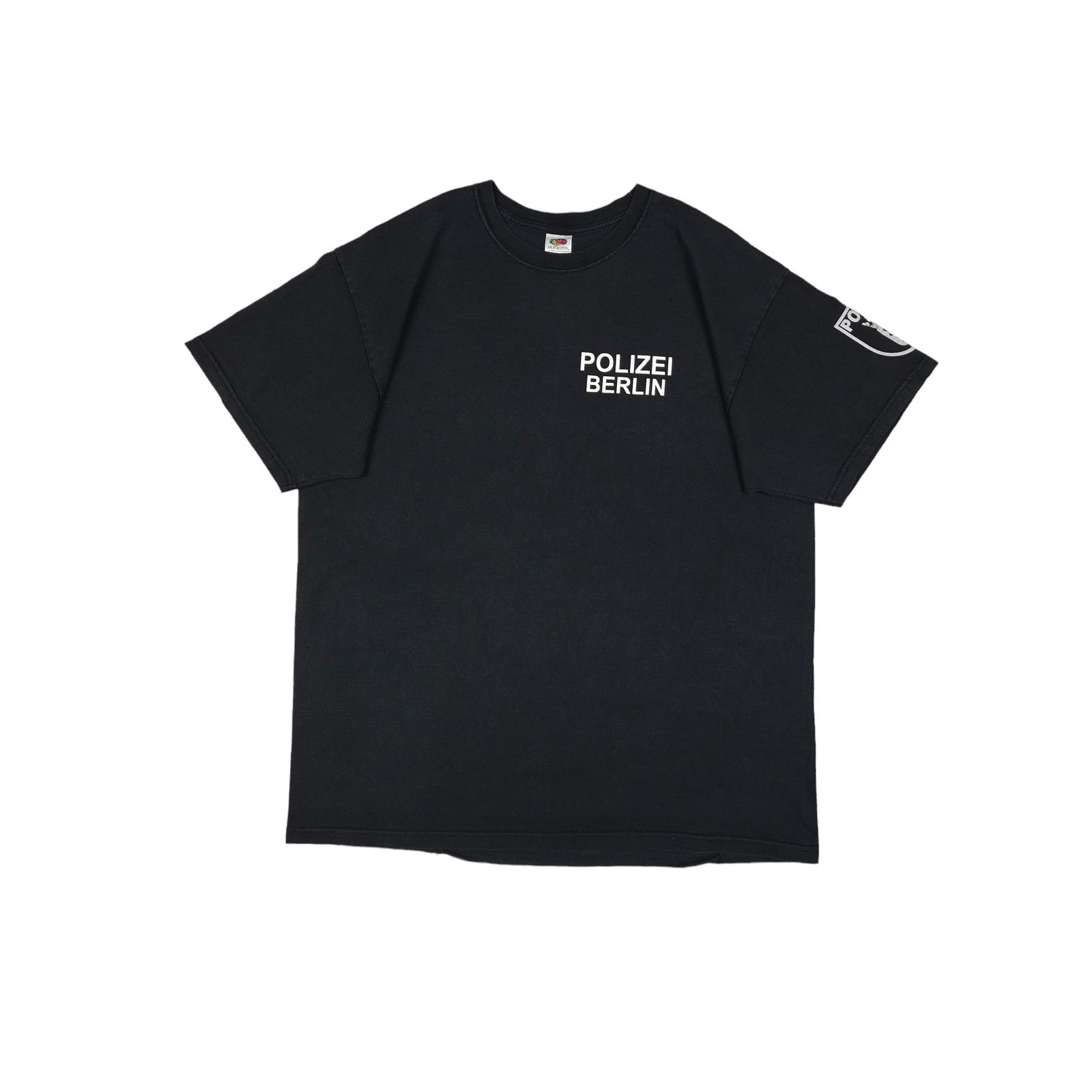 Vintage 💎 90s Vetements Style Faded Polizei T-shirt Size XL Kanye Size US XL / EU 56 / 4 - 2 Thumbnail