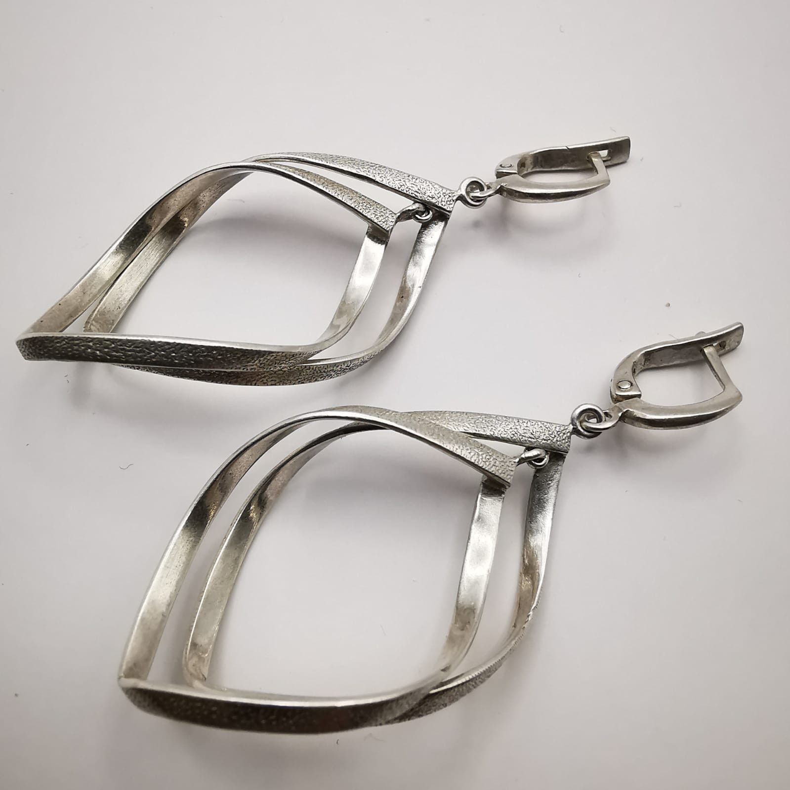 Sterling Silver × Vintage Vintage,Fancy Women's Earrings,925 Silver,Jewelry 9,6 g Size ONE SIZE - 2 Thumbnail