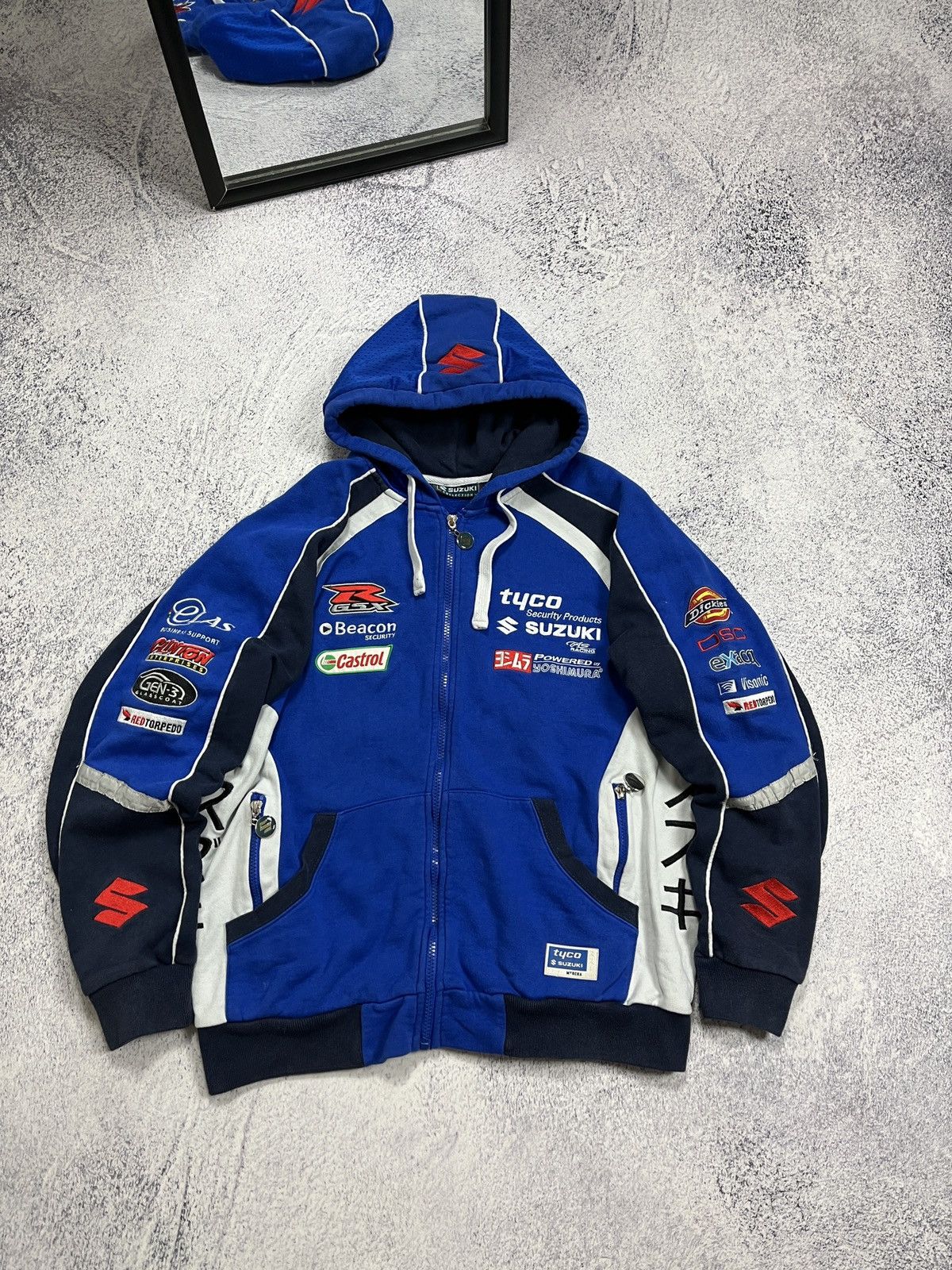 Formula 1 Vintage Suzuki Tyco Yoshimura Japan Racing Track Jacket Rare Size US S / EU 44-46 / 1 - 1 Thumbnail