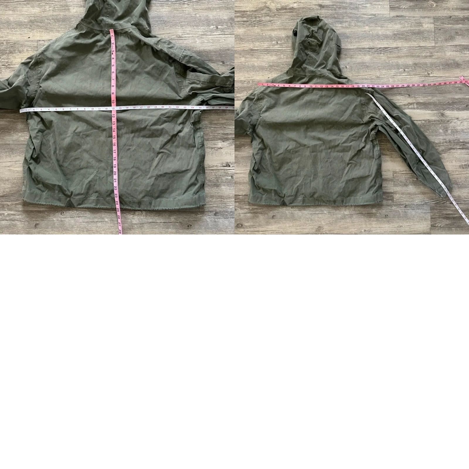 Vintage Vintage 40s WWII USN Foul Weather Smock Jacket - XL - Pre-Owned - Anorak - Green Size US XL / EU 56 / 4 - 8 Thumbnail