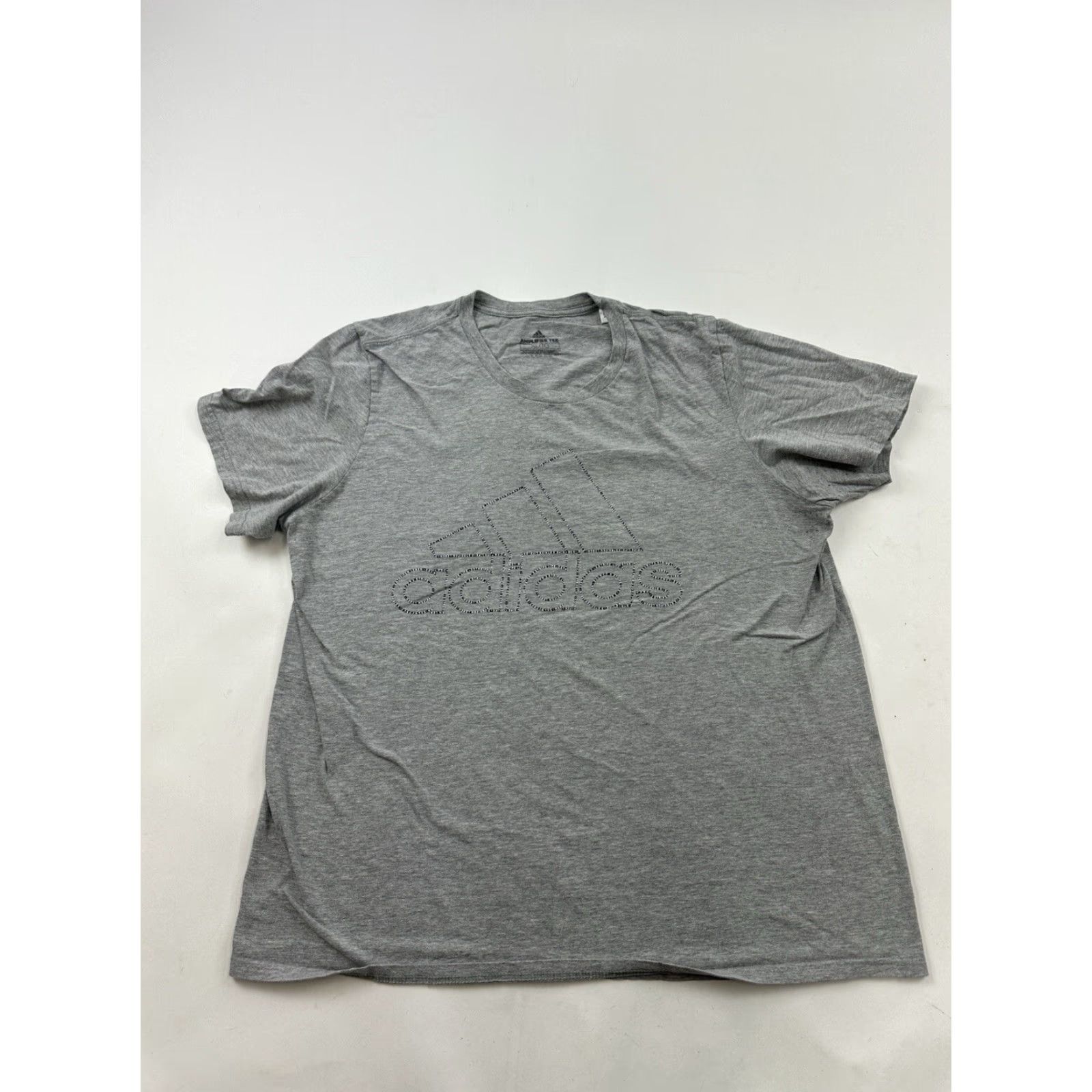 Adidas Adidas Shirt Mens XL Gray Originals Amplifier Tee Big Logo Short Sleeve Size US XL / EU 56 / 4 - 2 Thumbnail