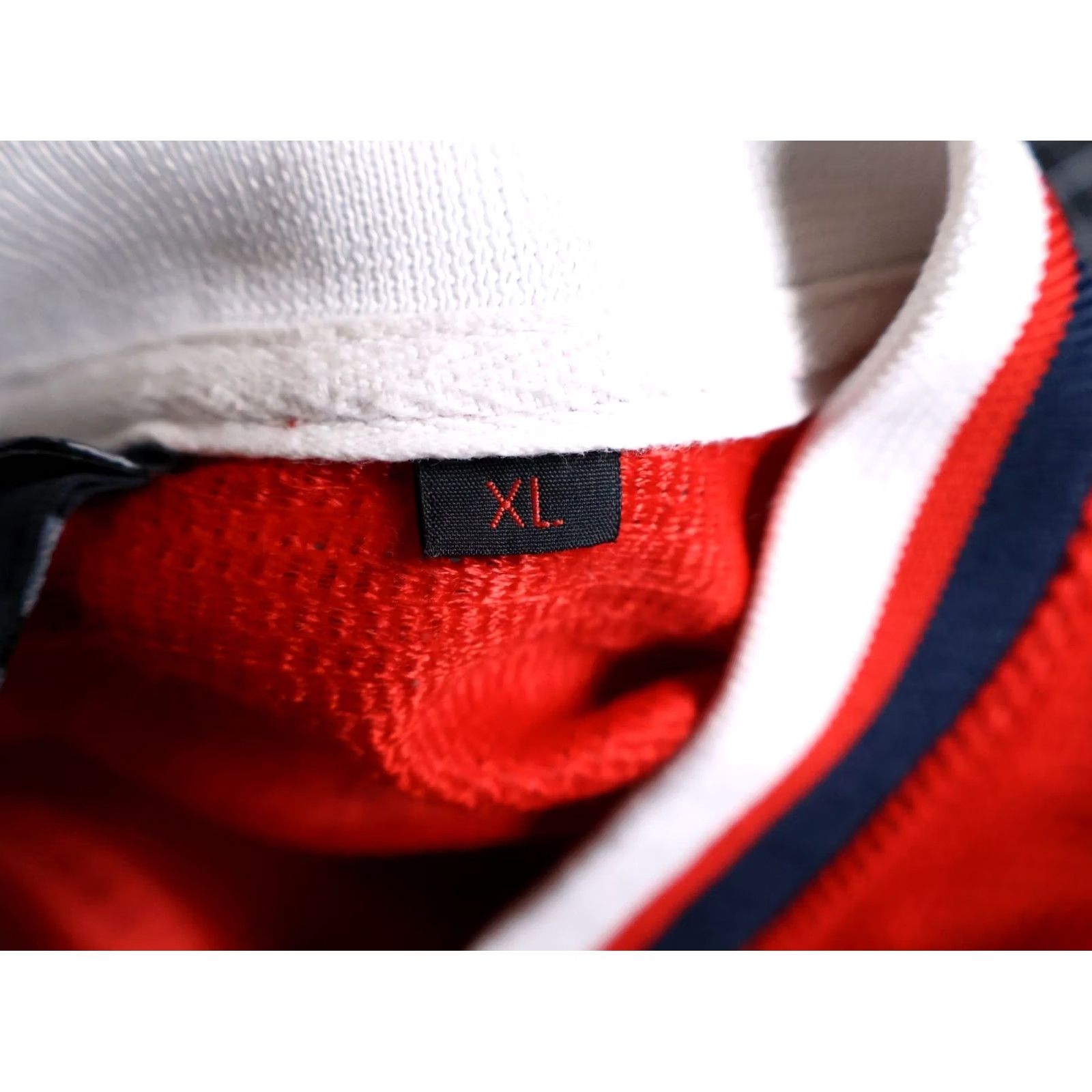 Karl Kani VINTAGE Karl Kani Football Jersey Men's XL Red Dark Blue Sewn Stitched 23 Streetwear Hip Hop Retro Size US XL / EU 56 / 4 - 4 Thumbnail