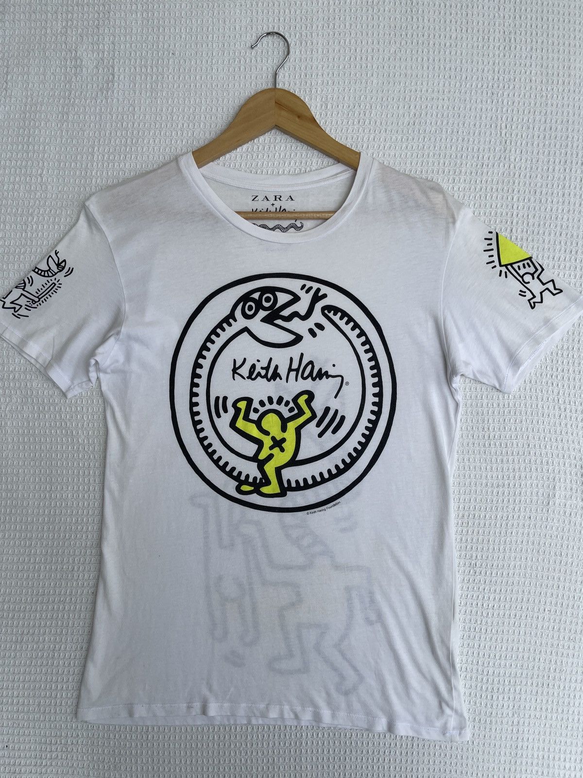 Keith Haring LastDrop🔥Keith Haring x Zara tee Art Streetwear Hype Y2k Tee Size US M / EU 48-50 / 2 - 9 Thumbnail
