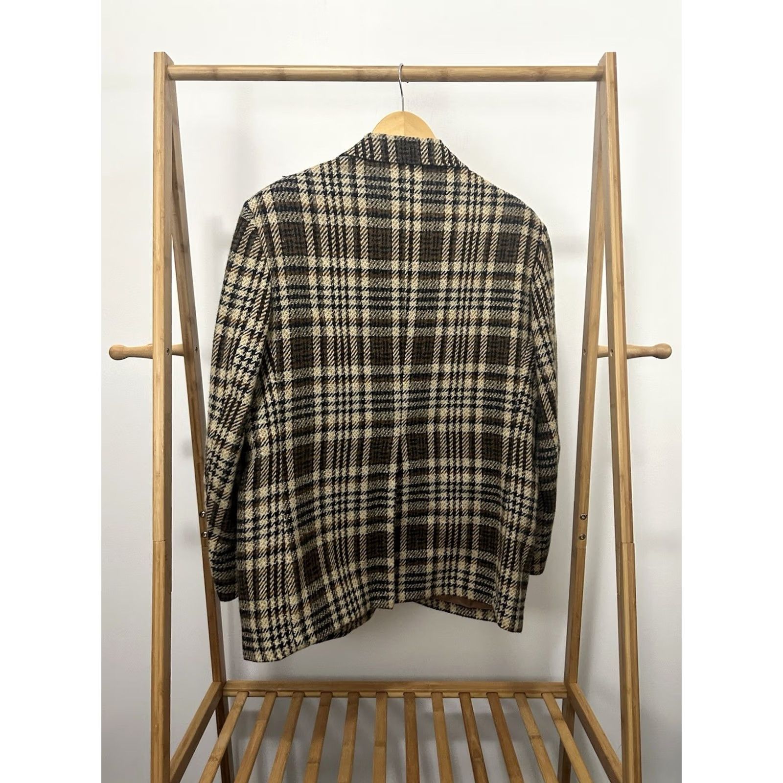 Vintage VINTAGE 60s 70s Anderson Little Sport Coat Plaid Wool Blazer XL Mens Size 46R - 2 Thumbnail