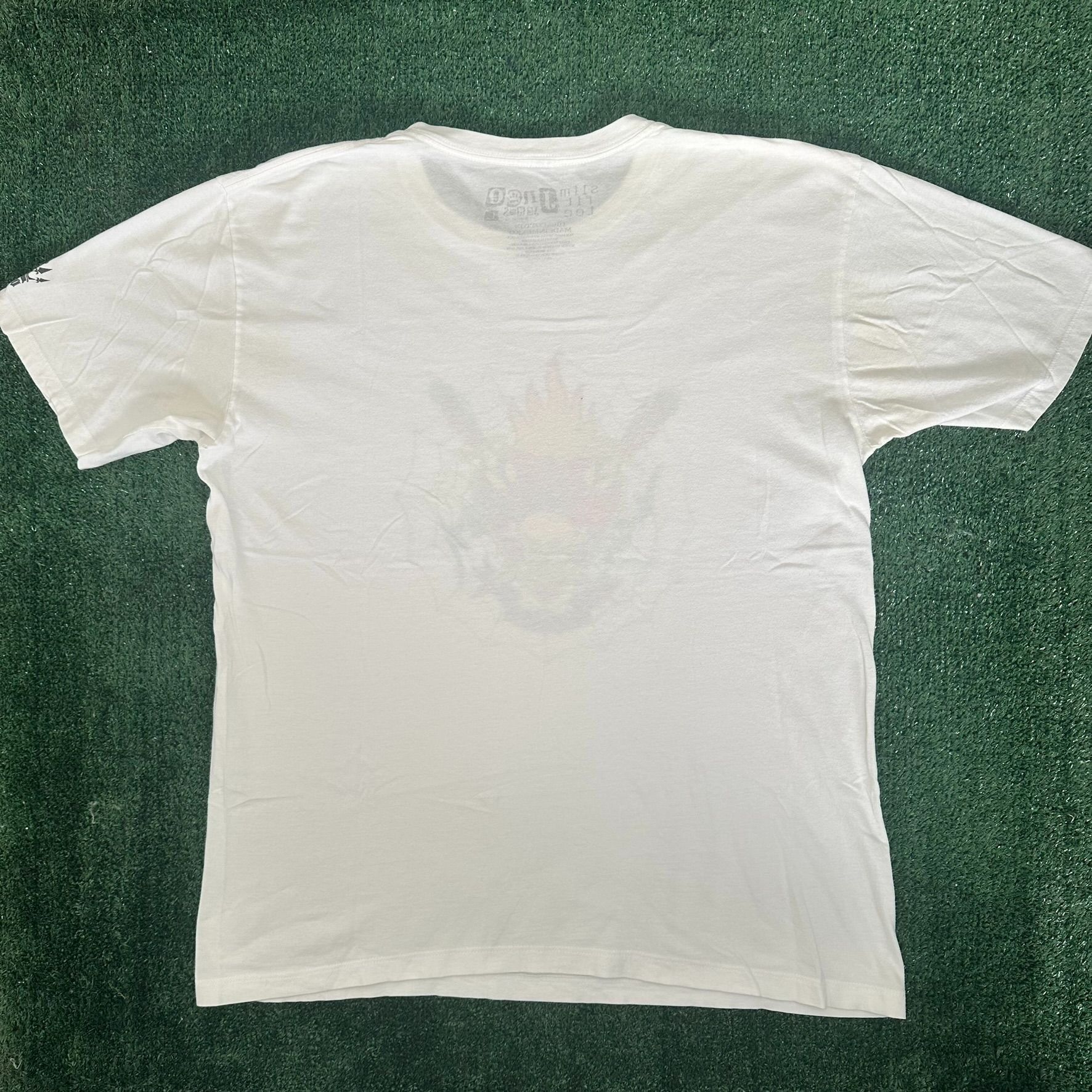 JNCO Vintage Y2K JNCO T-Shirt Flame Heart Skull Tattoo Skater Tee Size US L / EU 52-54 / 3 - 5 Thumbnail