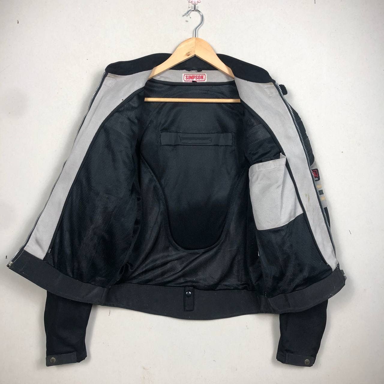 Sports Specialties × Vintage Vintage Simpson Mesh Riding Jacket Racing USA Padded Jacket Size US L / EU 52-54 / 3 - 3 Thumbnail