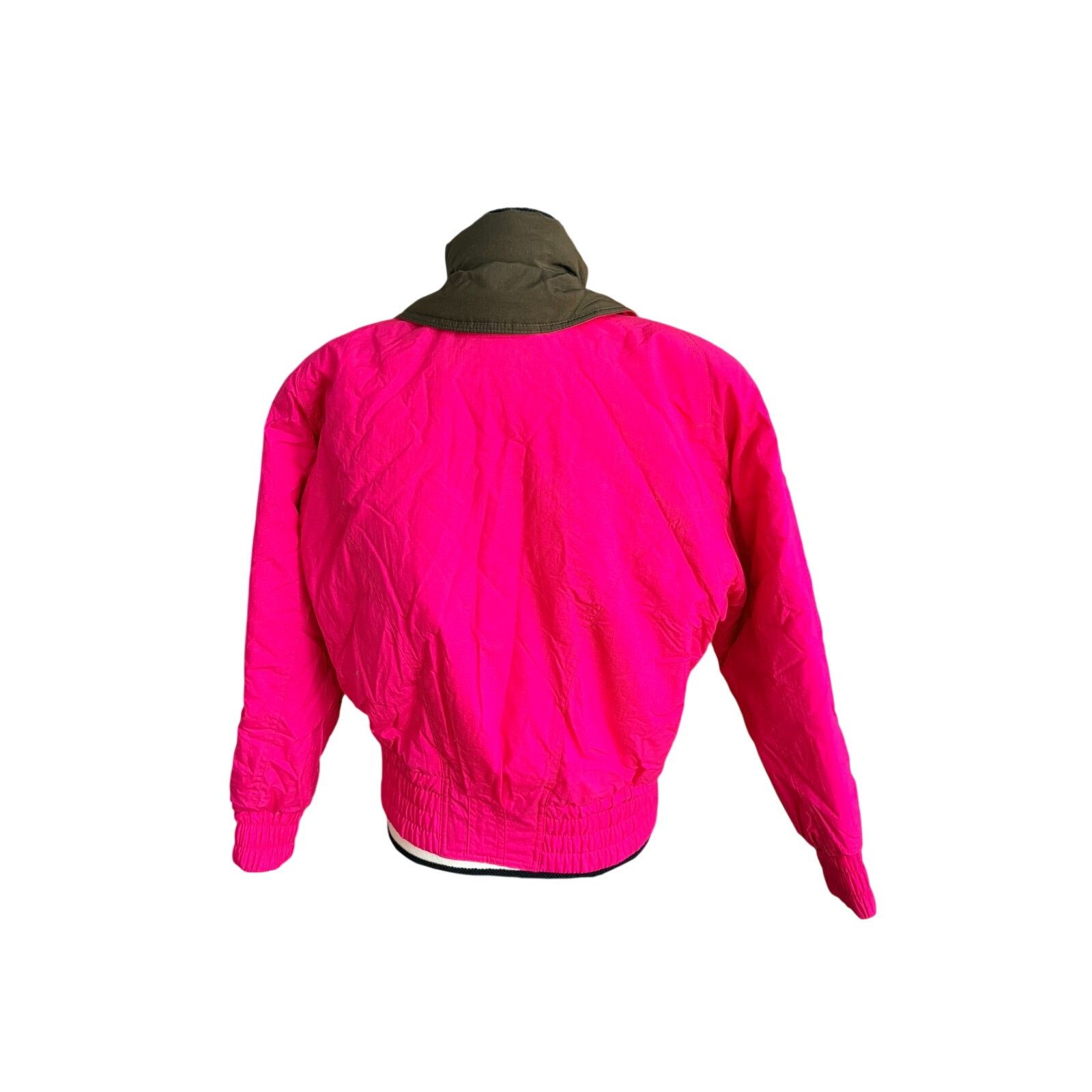 Fera Vintage 80 Women’s Ski Jacket Size 8 Hot Pink Cropped Jacket Size M / US 6-8 / IT 42-44 - 4 Thumbnail