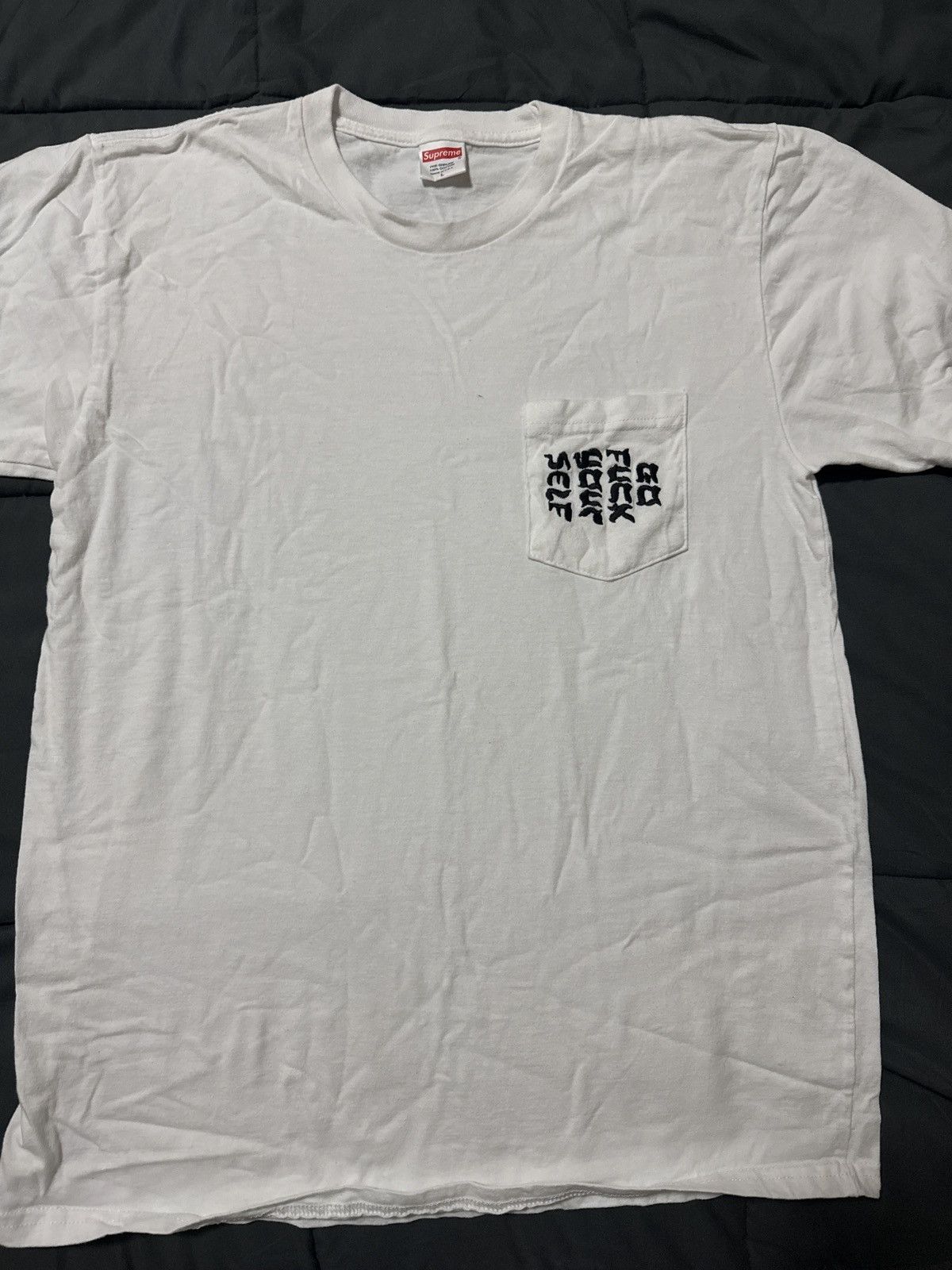 Supreme Supreme Go F Your Self White Tee Large Size US L / EU 52-54 / 3 - 1 Thumbnail