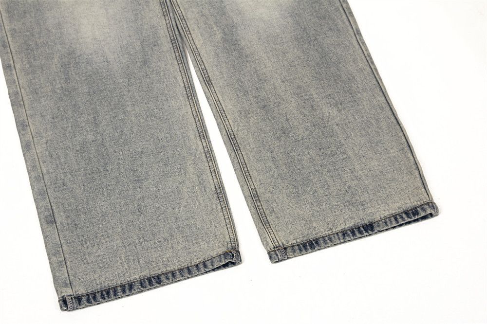 Japanese Brand × Vintage American washed men's loose distressed casual straight jeans Size US 32 / EU 48 - 6 Thumbnail