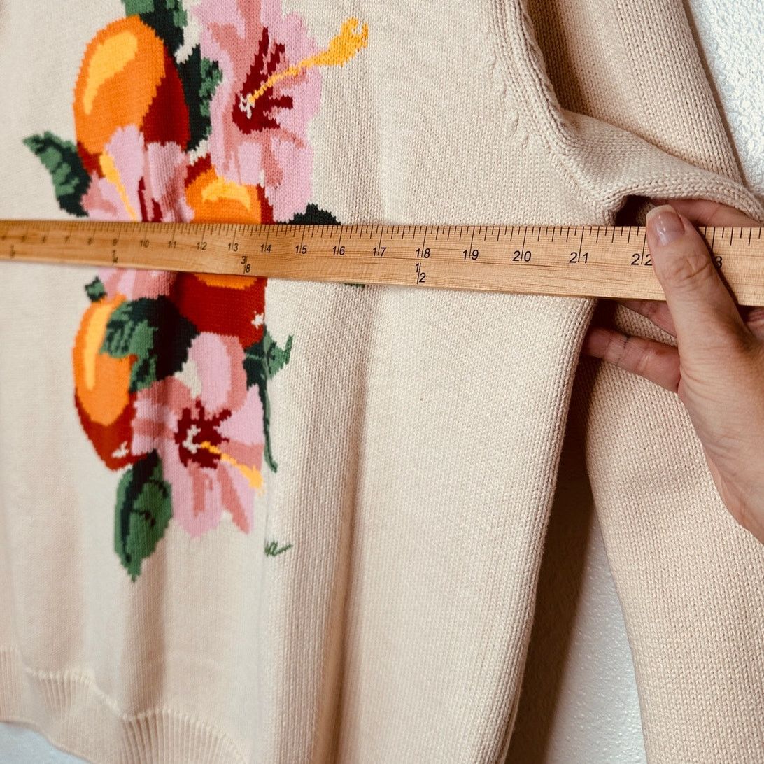 Casablanca NWT Casablanca Cream Kapalia Oranges Intarsia Sweater XXL Size XL / US 12-14 / IT 48-50 - 14 Thumbnail