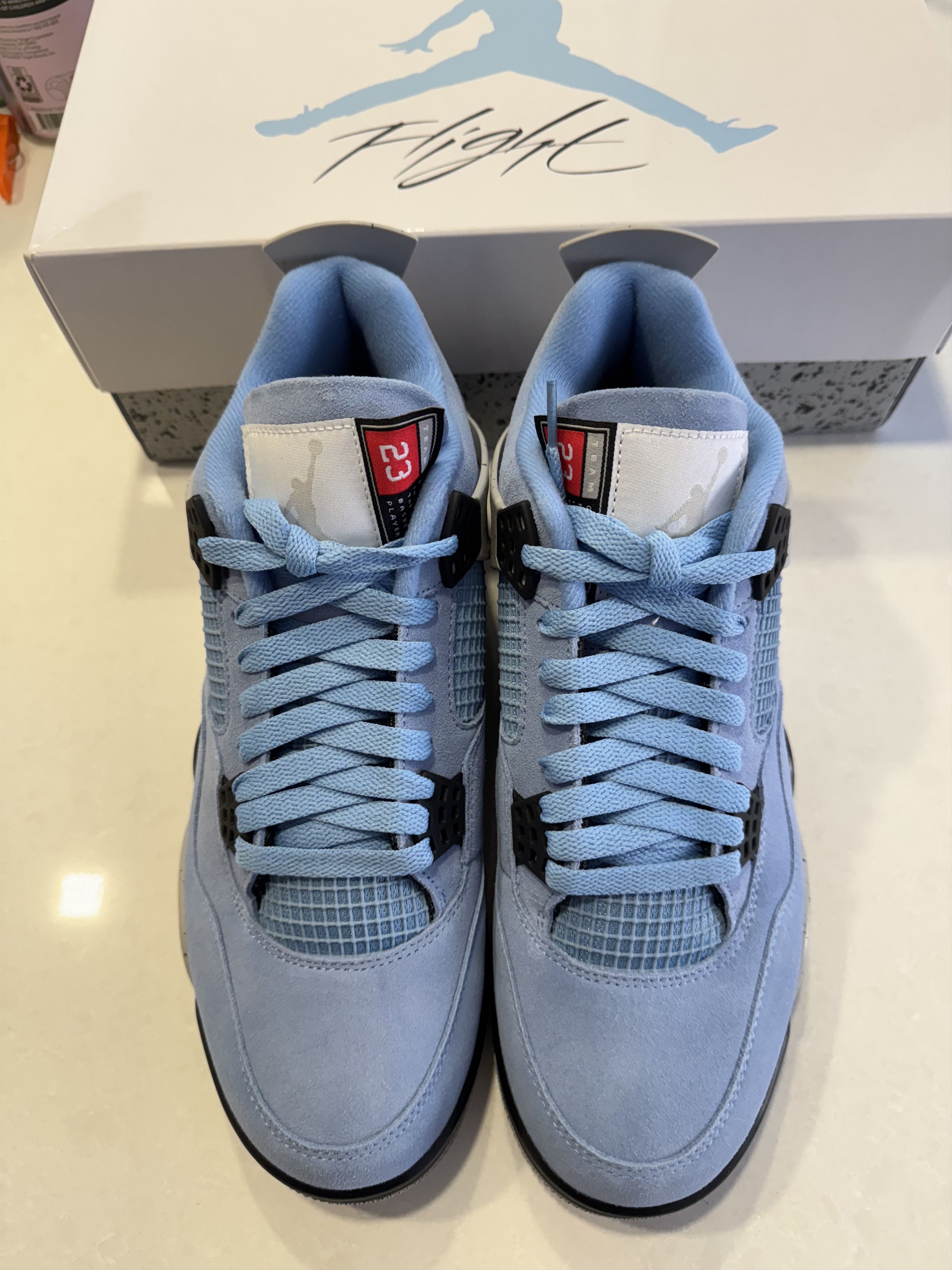 Jordan Brand Jordan 4 Retro University Blue Size US 11 / EU 44 - 3 Thumbnail