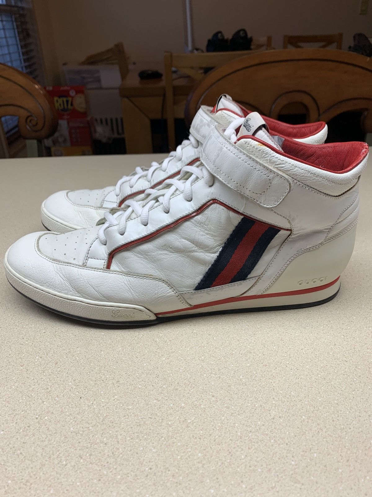 Gucci Gucci High-Top Lace-Up Sneakers 10.5 Size US 10.5 / EU 43-44 - 1 Thumbnail