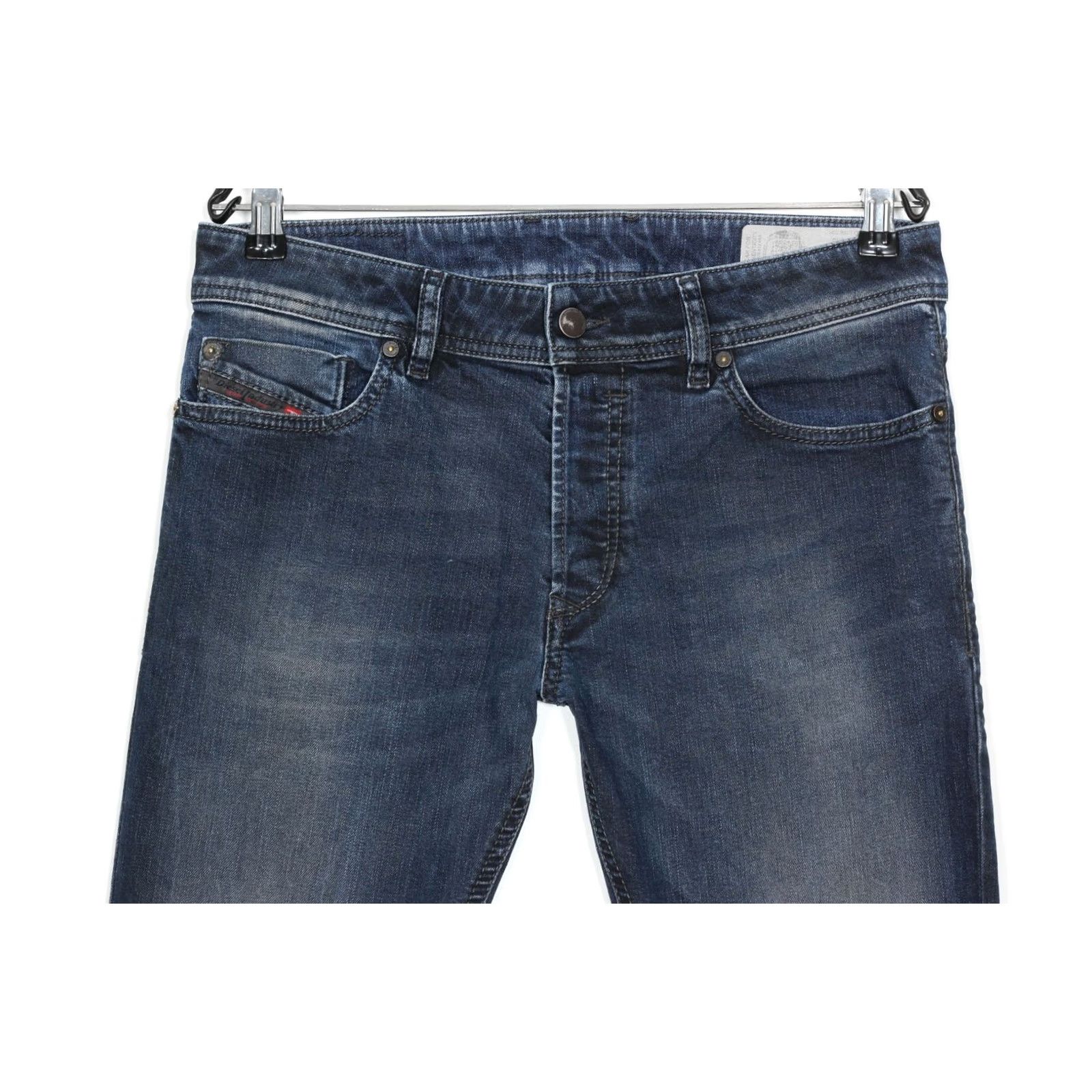 Diesel DIESEL SLEENKER 0842Q STRETCH Faded Slim Skinny Jeans Men 31/30 Blue Denim 5-Pocket DZ2837 Mens Jeans Size US 31 - 2 Thumbnail
