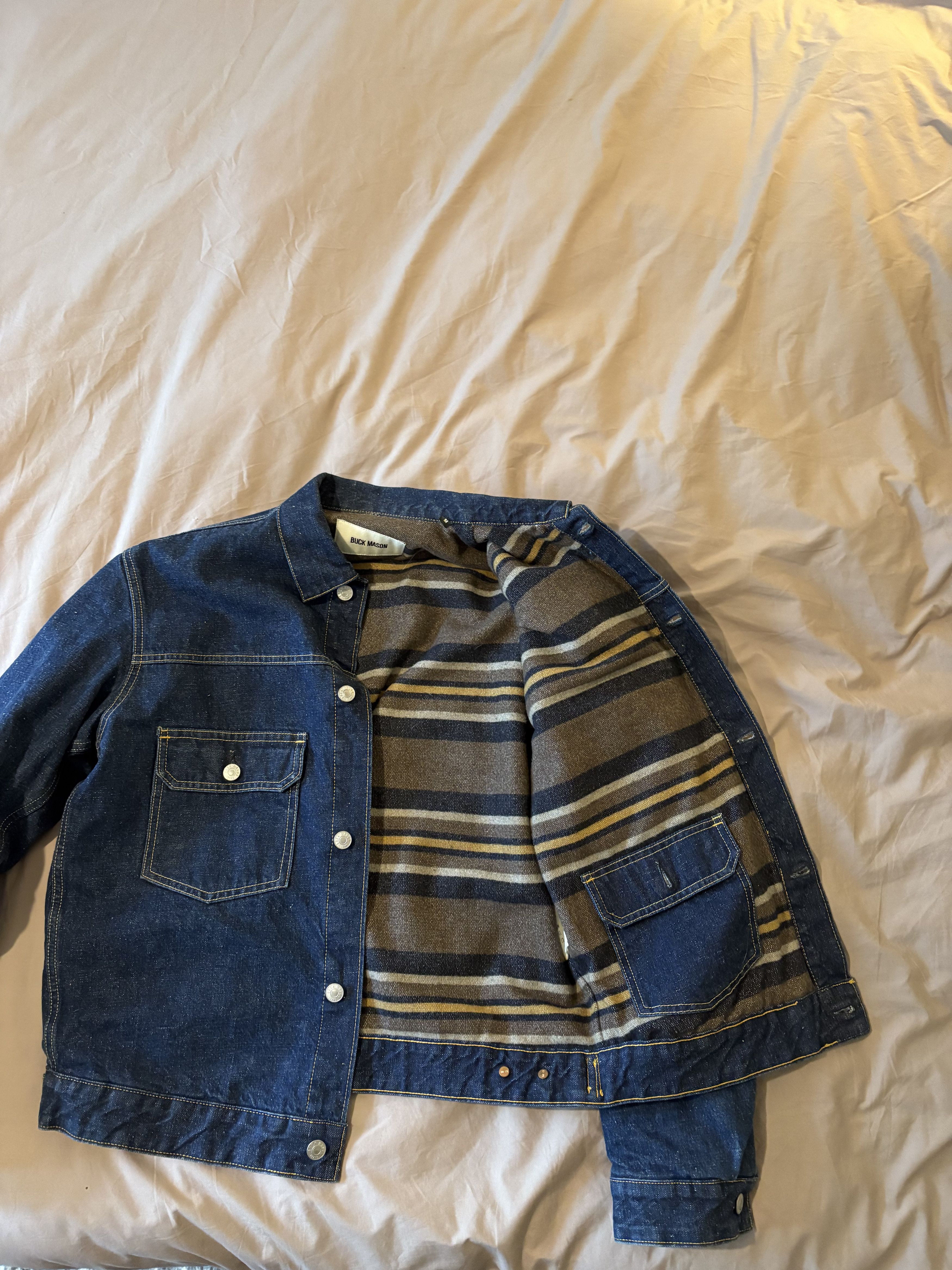 Buck Mason Blanket-Lined Denim Jacket Size US M / EU 48-50 / 2 - 3 Thumbnail