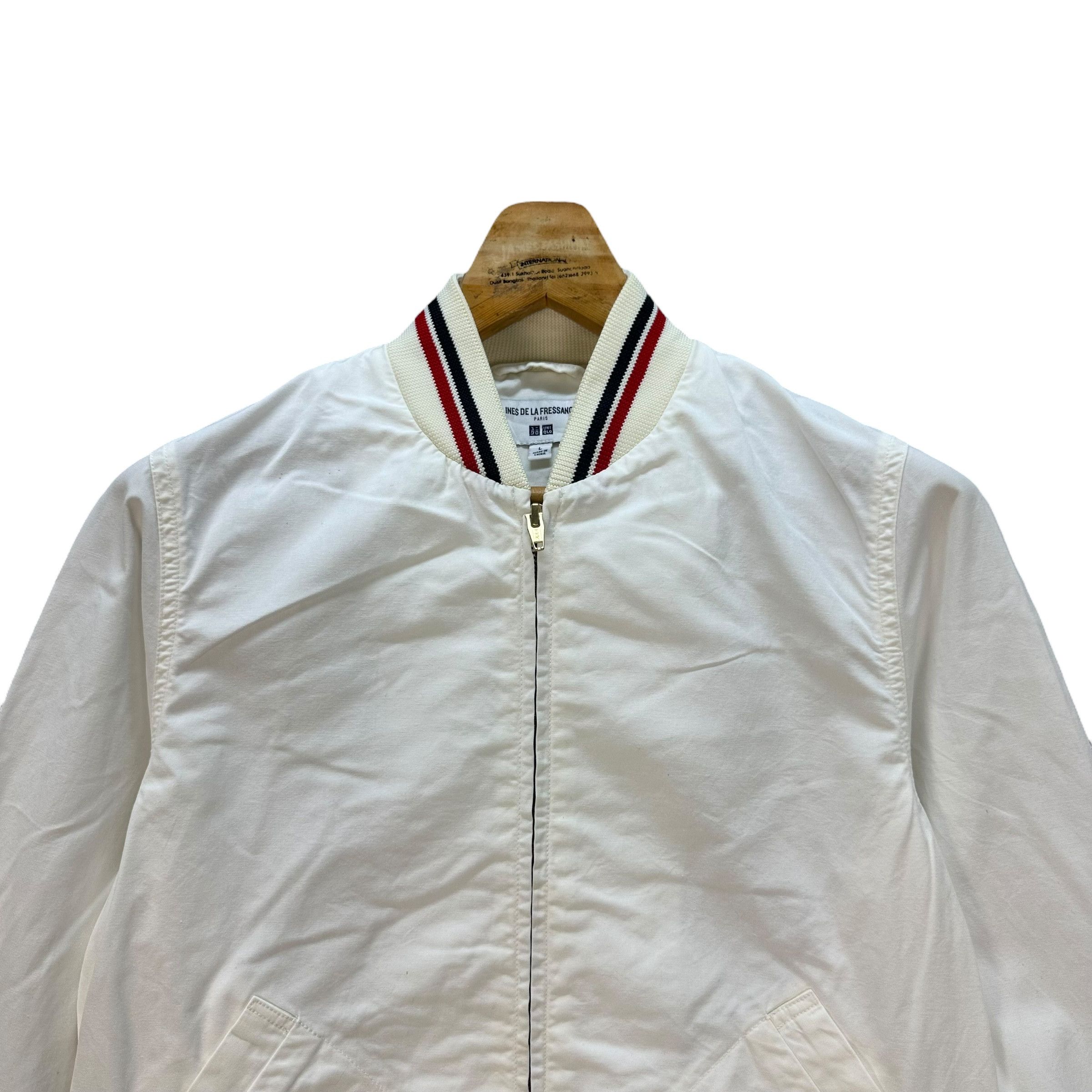 Uniqlo UNIQLO X INES DE LA FRESSANGE PARIS WHITE BOMBER #8758-025 Size L / US 10 / IT 46 - 2 Thumbnail
