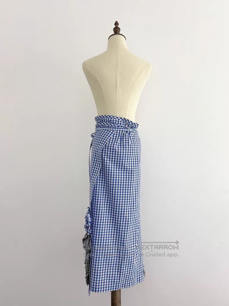 Comme des Garcons Comme Des Garcons size F Blue and White Plaid Flower Folded Size 22" - 8 Thumbnail