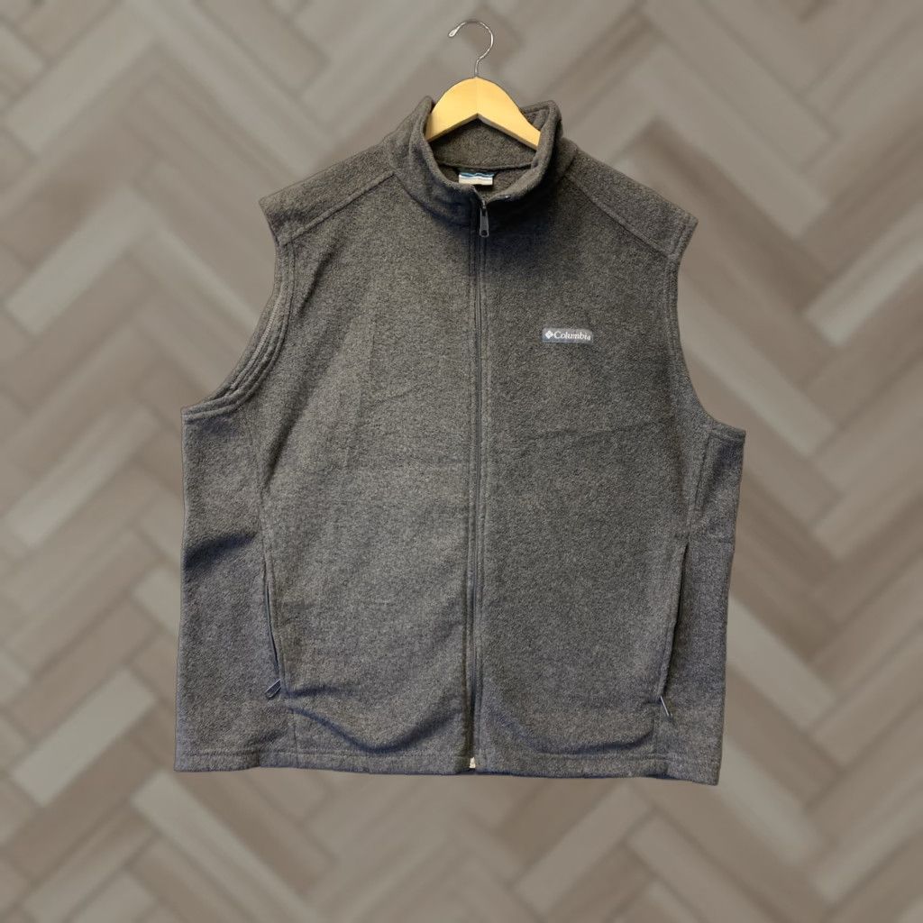 Vintage Columbia Vest Men’s XLarge Fleece Gray Size US XL / EU 56 / 4 - 1 Thumbnail