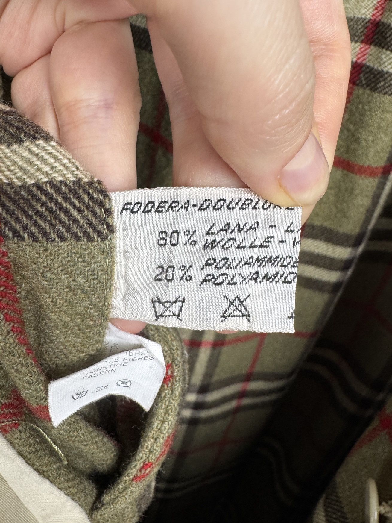 Lanvin Lanvin Boutique vintage double-breasted trench coat check 48 Size US M / EU 48-50 / 2 - 18 Thumbnail