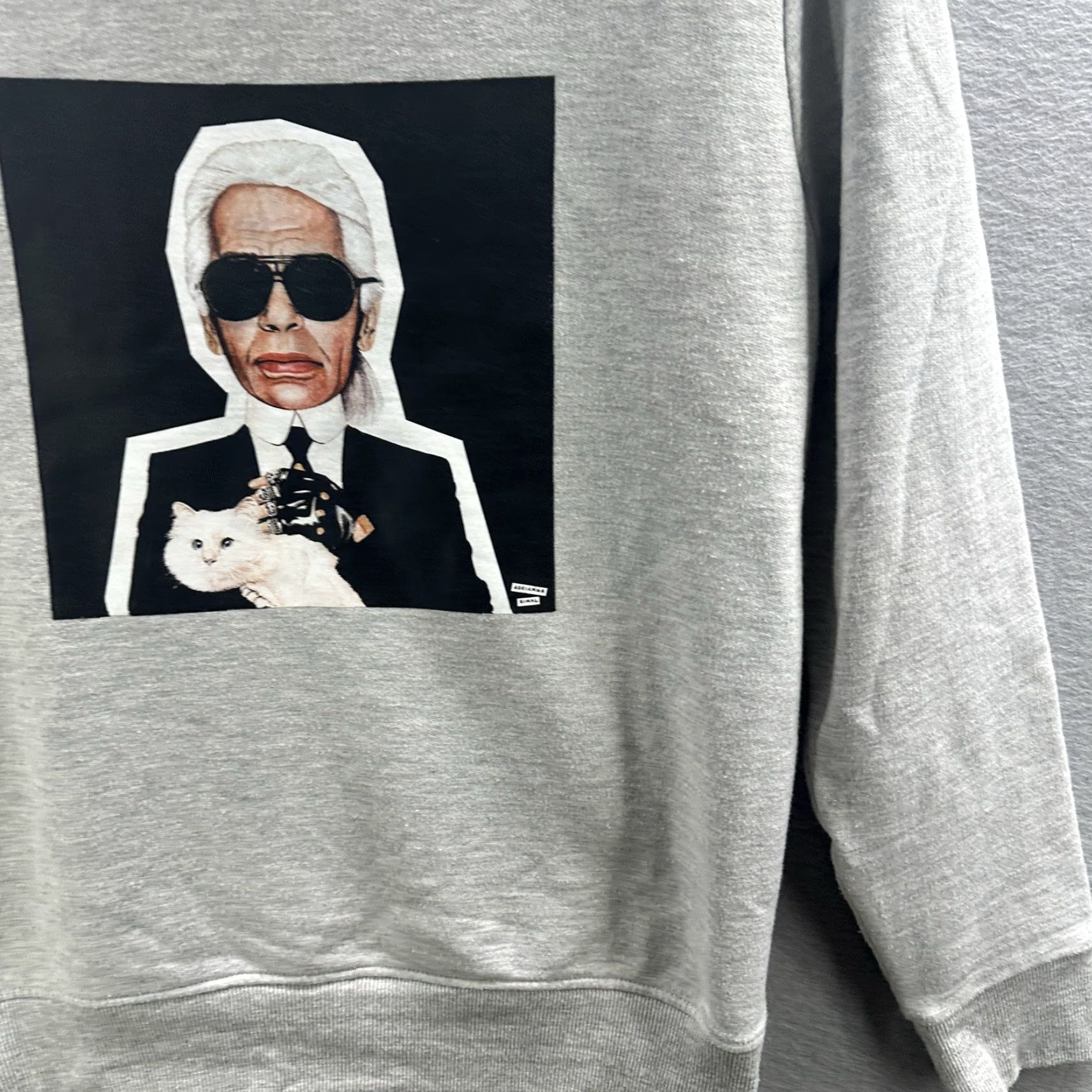 Karl Lagerfeld Proof of Concept x ADRIANNA KINAL Karl Lagerfeld Sweatshirt Womens Small Limited Shirt Womens Small Gray Sweatshirt 90s Classic Mens? Size S / US 4 / IT 40 - 3 Thumbnail