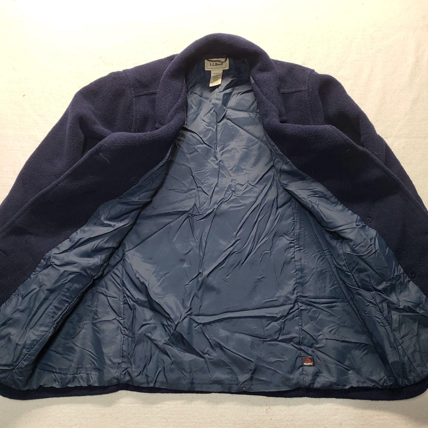 Vintage LL Bean Jacket Polartec Fleece Lined Full Button Women's L Large Business Coat Size L / US 10 / IT 46 - 5 Thumbnail