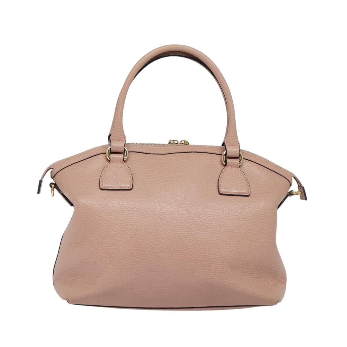 Gucci GUCCI Hand Bag Leather Outlet Pink Gold Size ONE SIZE - 3 Thumbnail