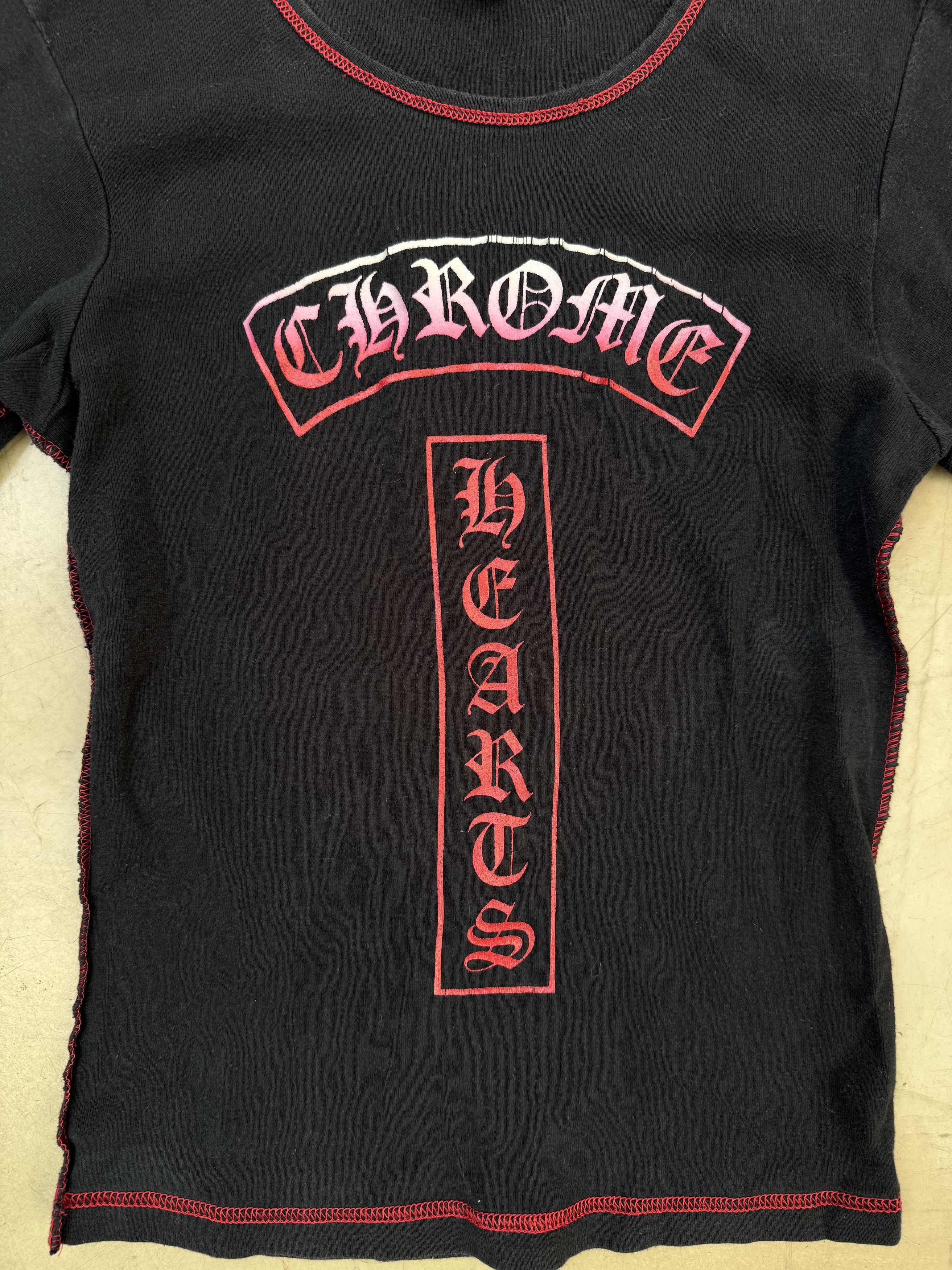 Chrome Hearts Chrome Hearts Gradient T Bar Red Stitch Longsleeve Tshirt Size L / US 10 / IT 46 - 2 Thumbnail