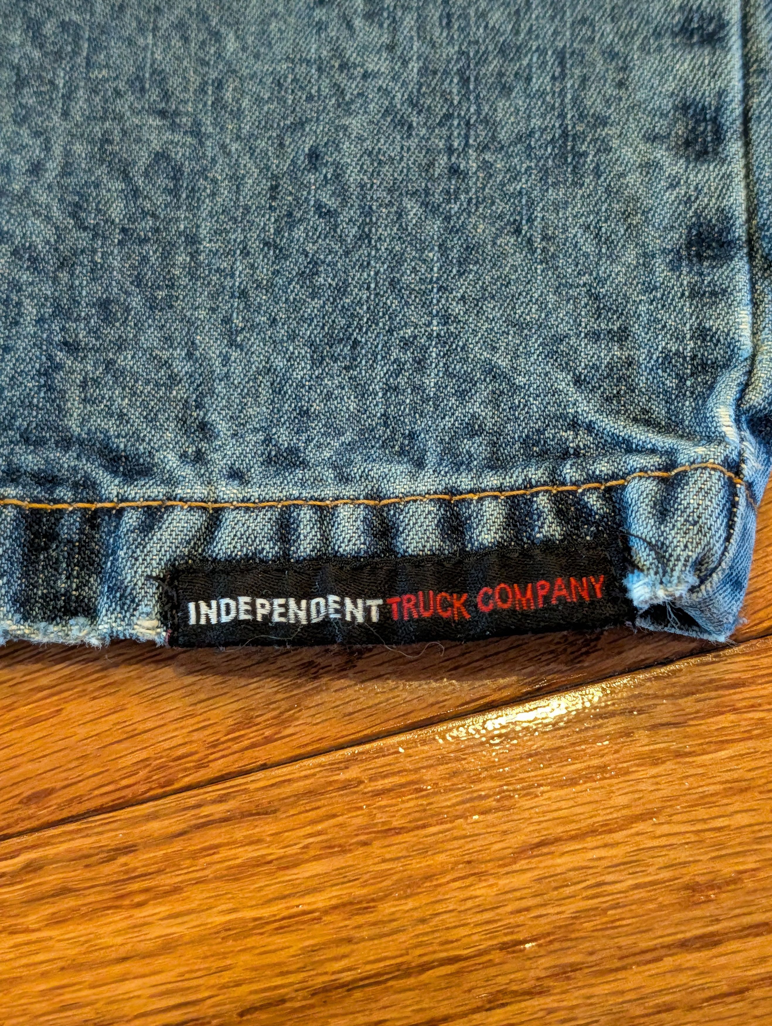 Independent Truck Co. Independent Truck Jeans 33x32 Y2K Vintage Baggy Skater Wide Size US 33 - 5 Thumbnail