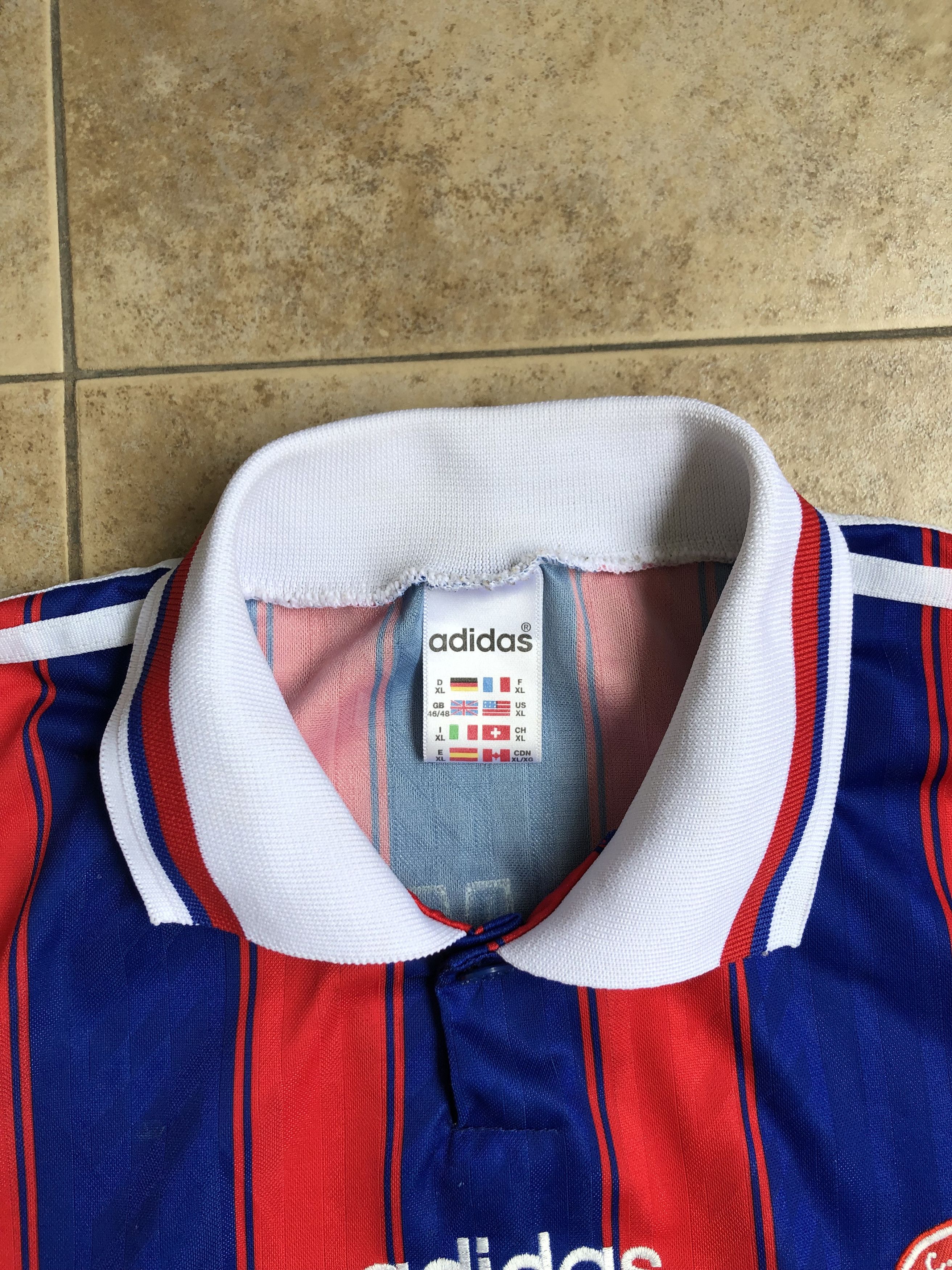 Adidas Bayern Munich Home football shirt 1995-1997 #18 Klinsmann Size US XL / EU 56 / 4 - 6 Thumbnail