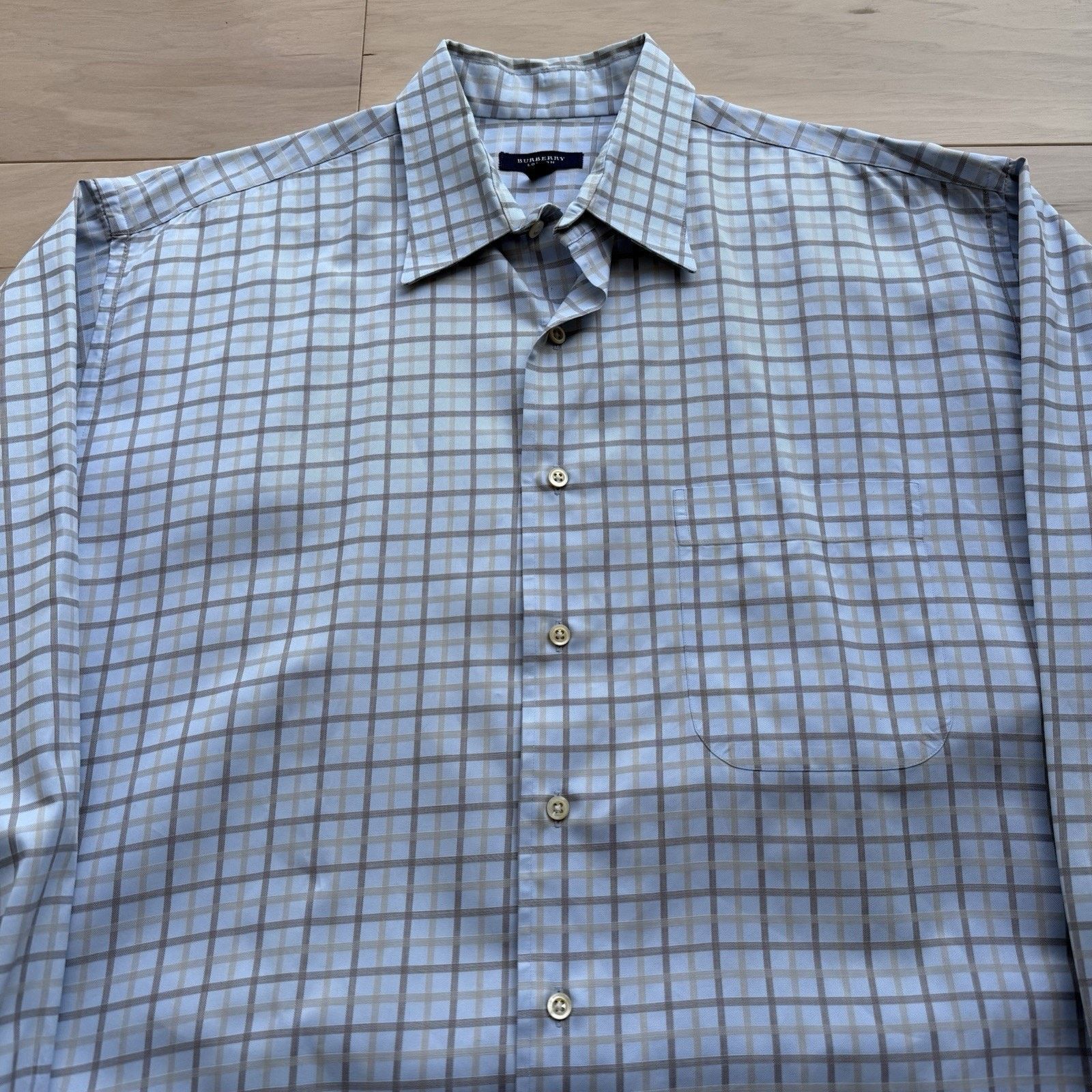 Burberry Burberry Shirt Large Multicolor Plaid Oxford London Designer Size US L / EU 52-54 / 3 - 3 Thumbnail
