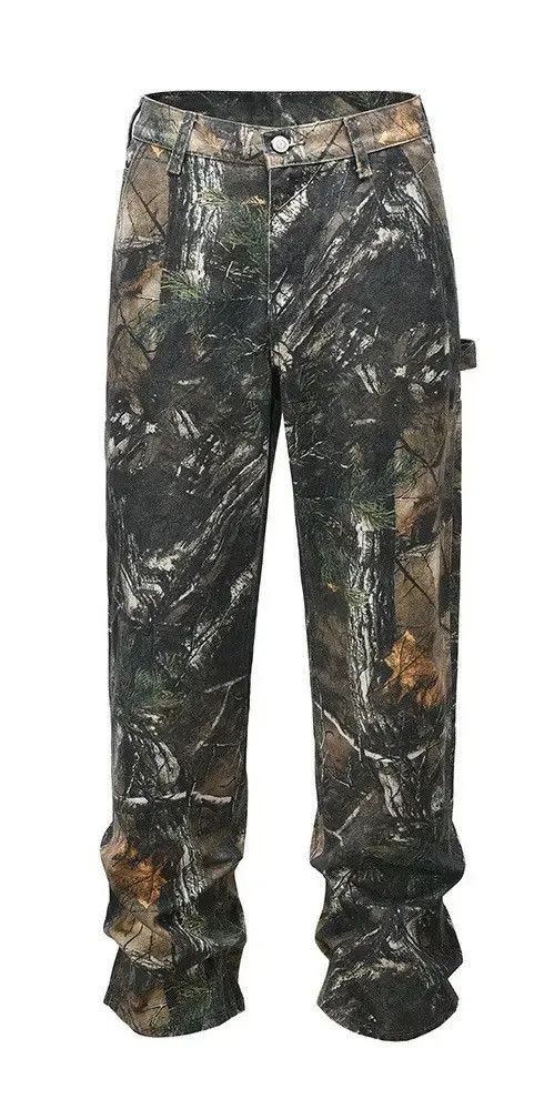 Japanese Brand × Vintage Y2K Streetwear Camouflage Straight Jean Size US 30 / EU 46 - 1 Thumbnail