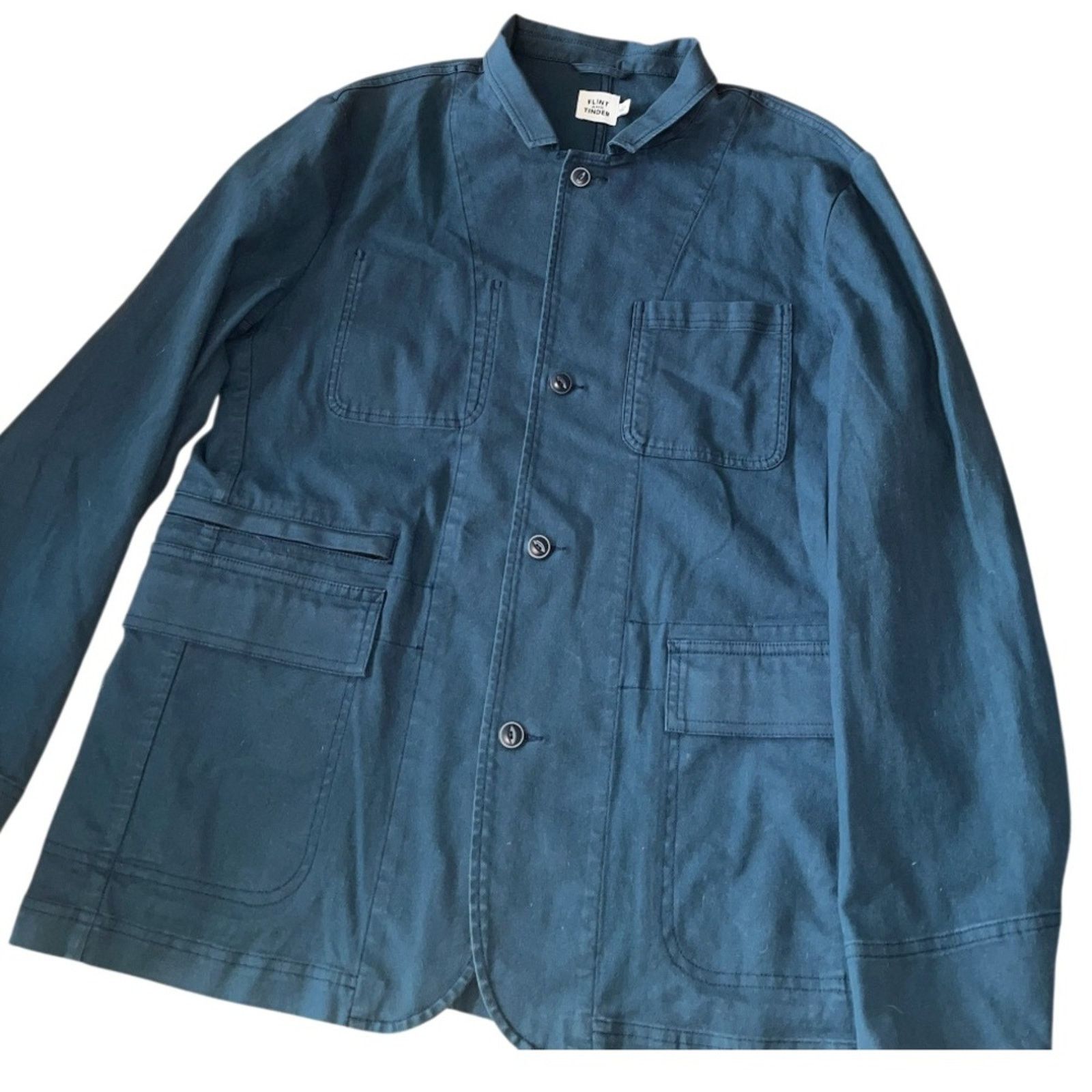 Flint And Tinder Men's Blue Flint & Tinder Chore Jacket, size Large Size US L / EU 52-54 / 3 - 1 Thumbnail