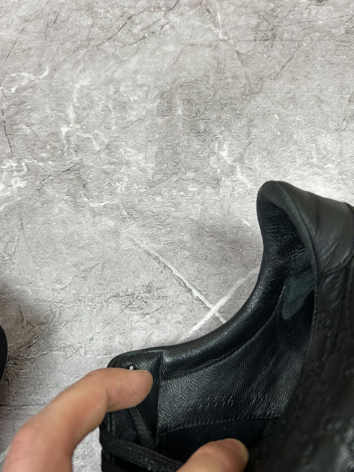 Gucci Gucci monogram leather sneakers Size US 8 / EU 41 - 17 Thumbnail