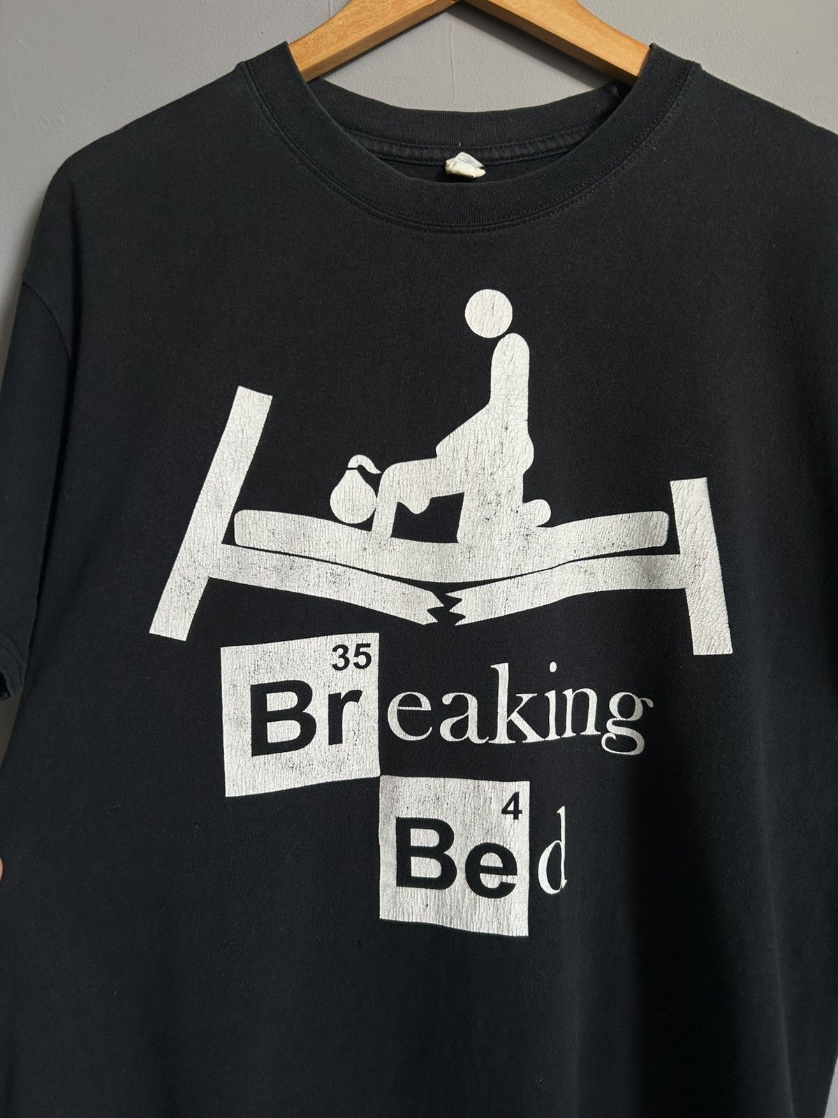 Vintage Vintage Y2K Adult "Sexy Breaking Bed" Humor Tee Streetwear Size US L / EU 52-54 / 3 - 4 Thumbnail