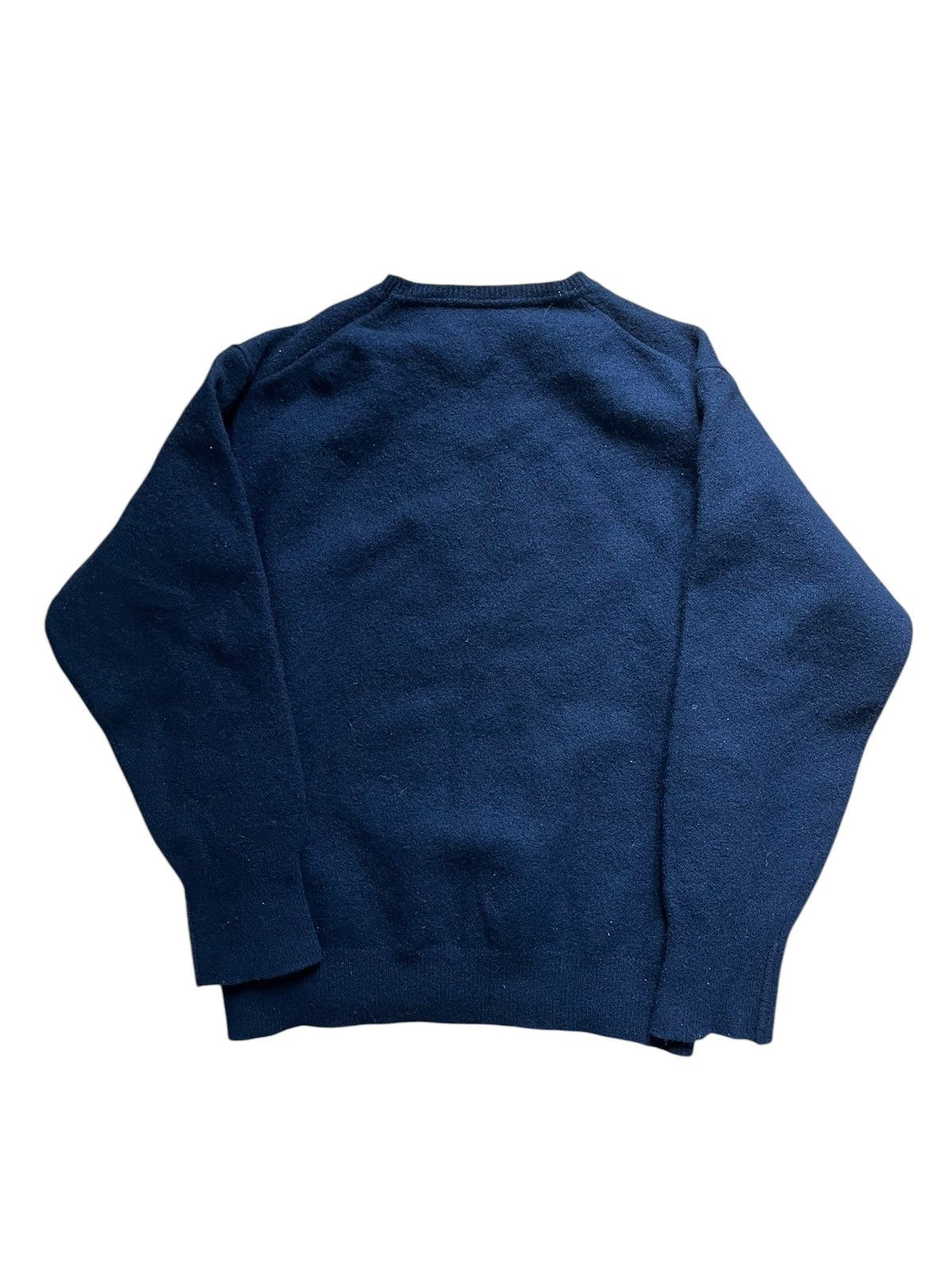 Burberry × Vintage Vintage burberry navy wool knit luxury designer rare cropped Size US M / EU 48-50 / 2 - 3 Thumbnail