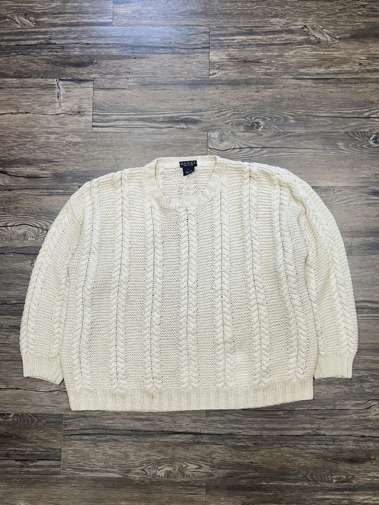Gucci Gucci Cotton Woven Sweater Size US L / EU 52-54 / 3 - 1 Thumbnail