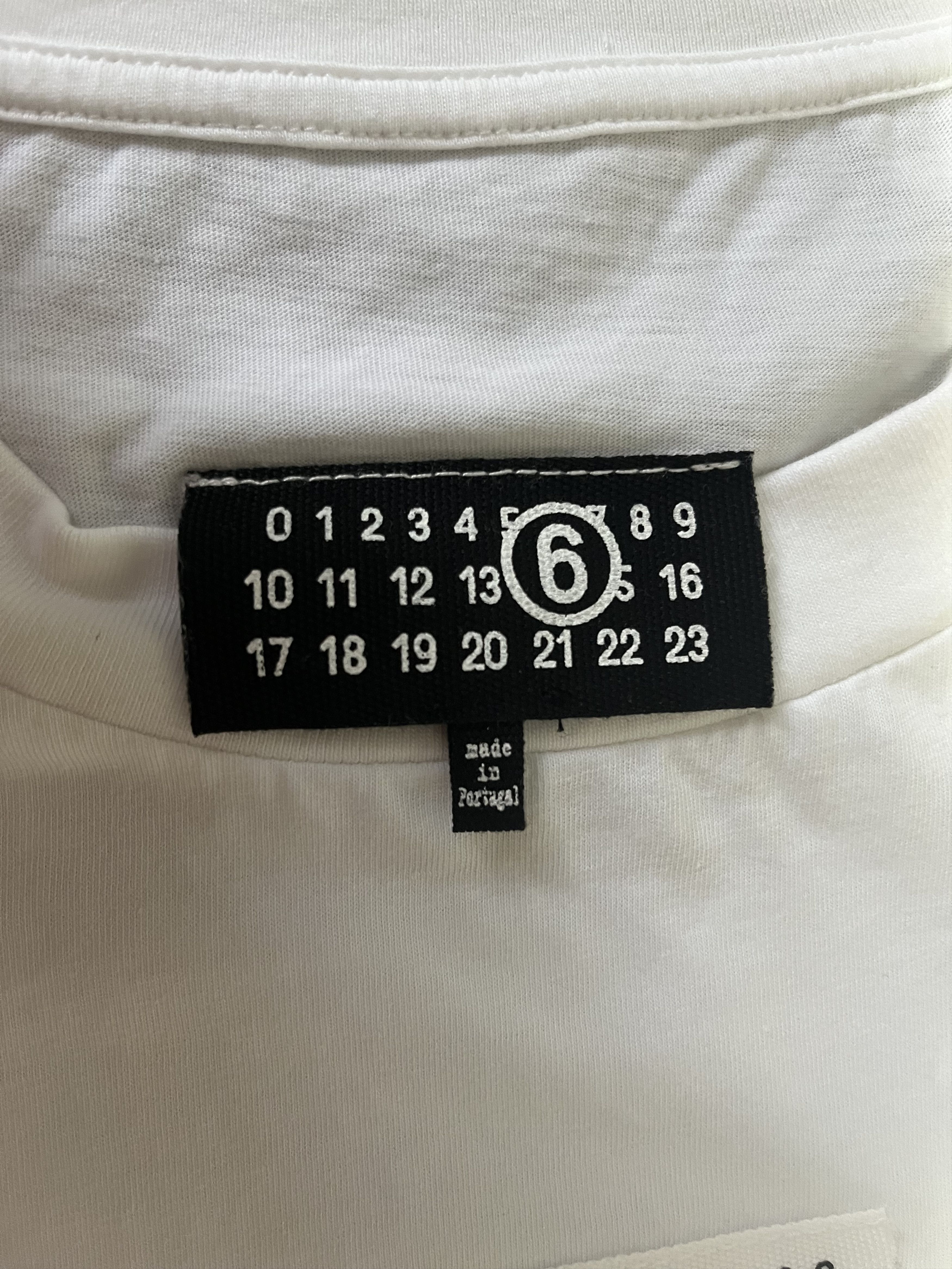 Maison Margiela MM6 Maison Margiela Cotton White T-shirt Size US M / EU 48-50 / 2 - 7 Thumbnail