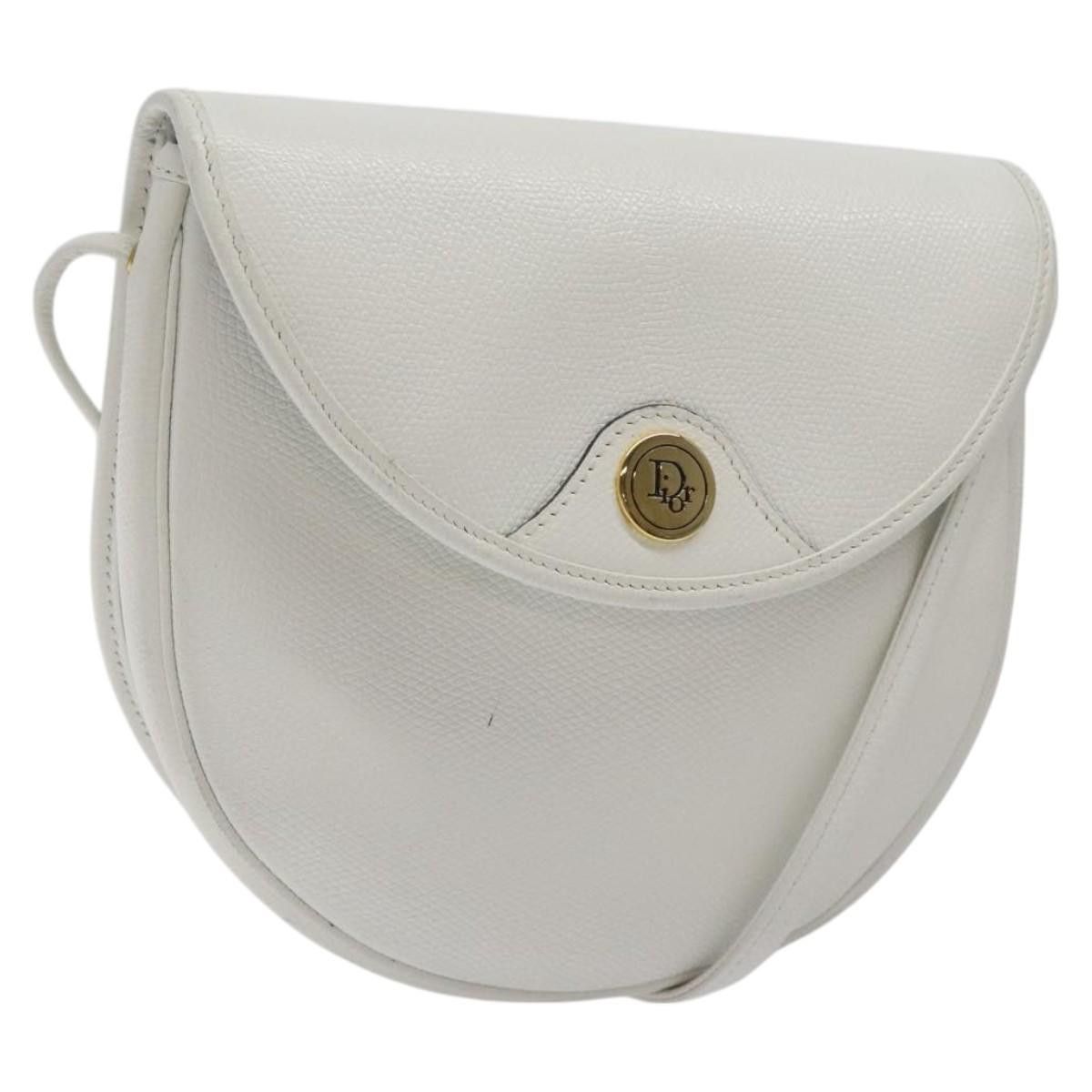 Dior DIOR Shoulder Bag Leather White Gold Size ONE SIZE - 1 Thumbnail