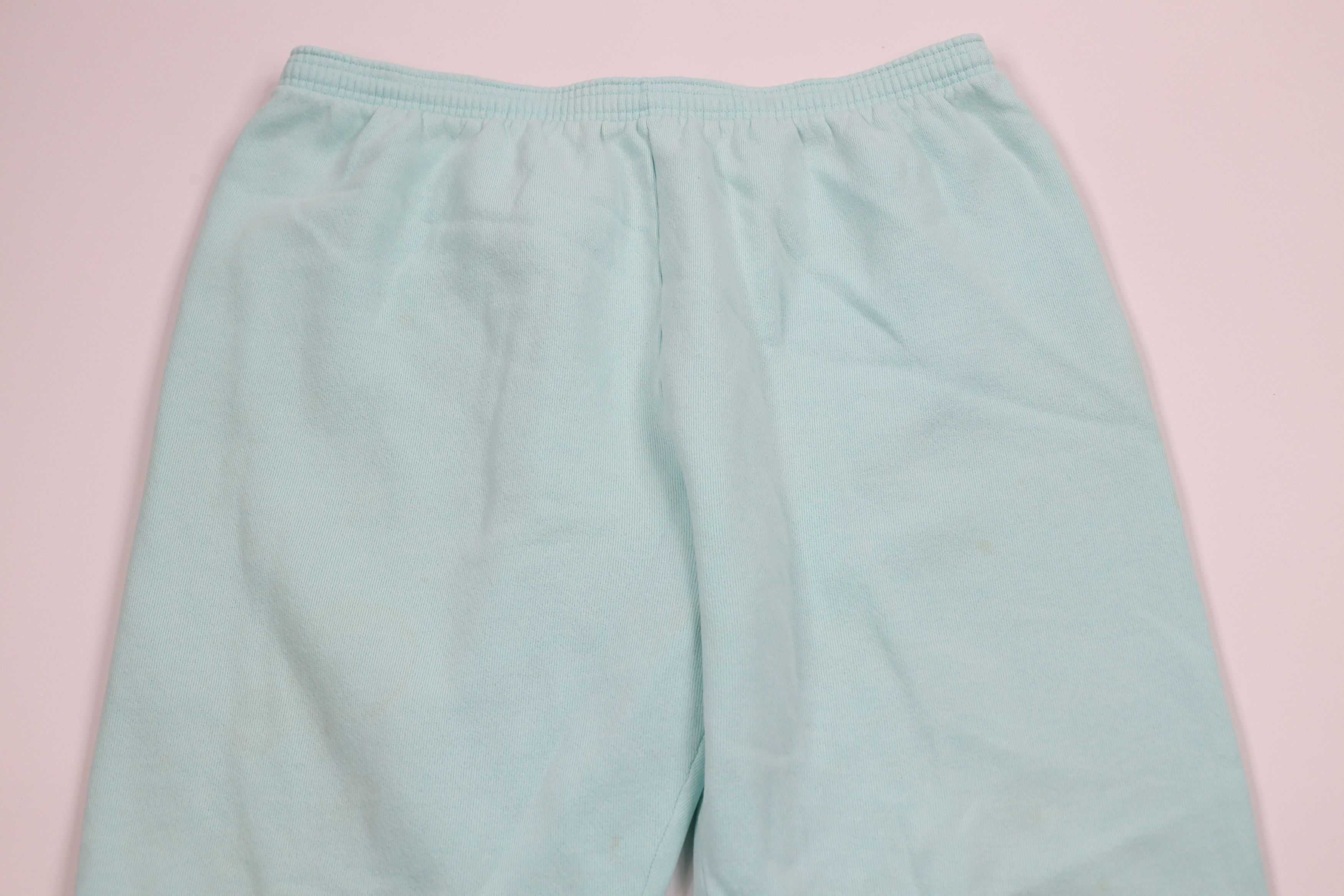 Vintage Vintage 90s Streetwear Blank Sweatpants Joggers Blue USA Size 32" / US 10 / IT 46 - 2 Thumbnail