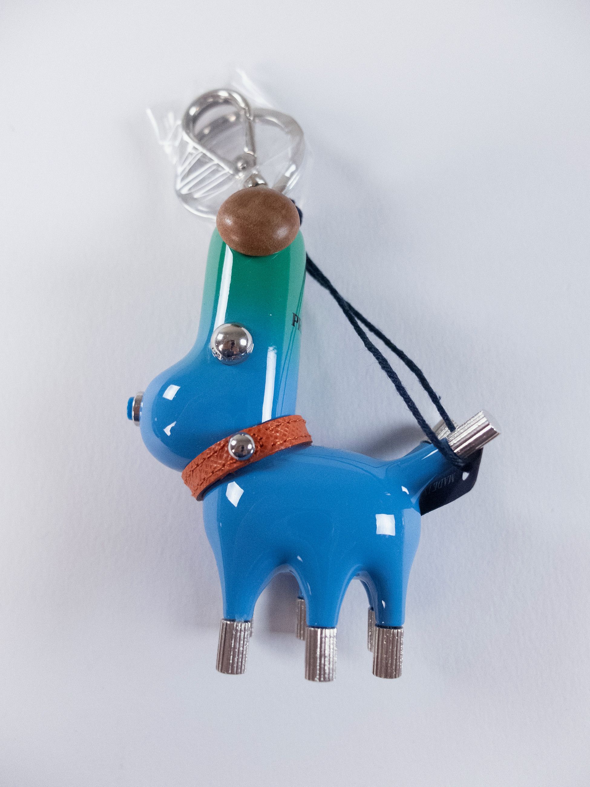 Prada PRADA Pradamalia Socks leather & metal robot keyring charm Size ONE SIZE - 4 Thumbnail