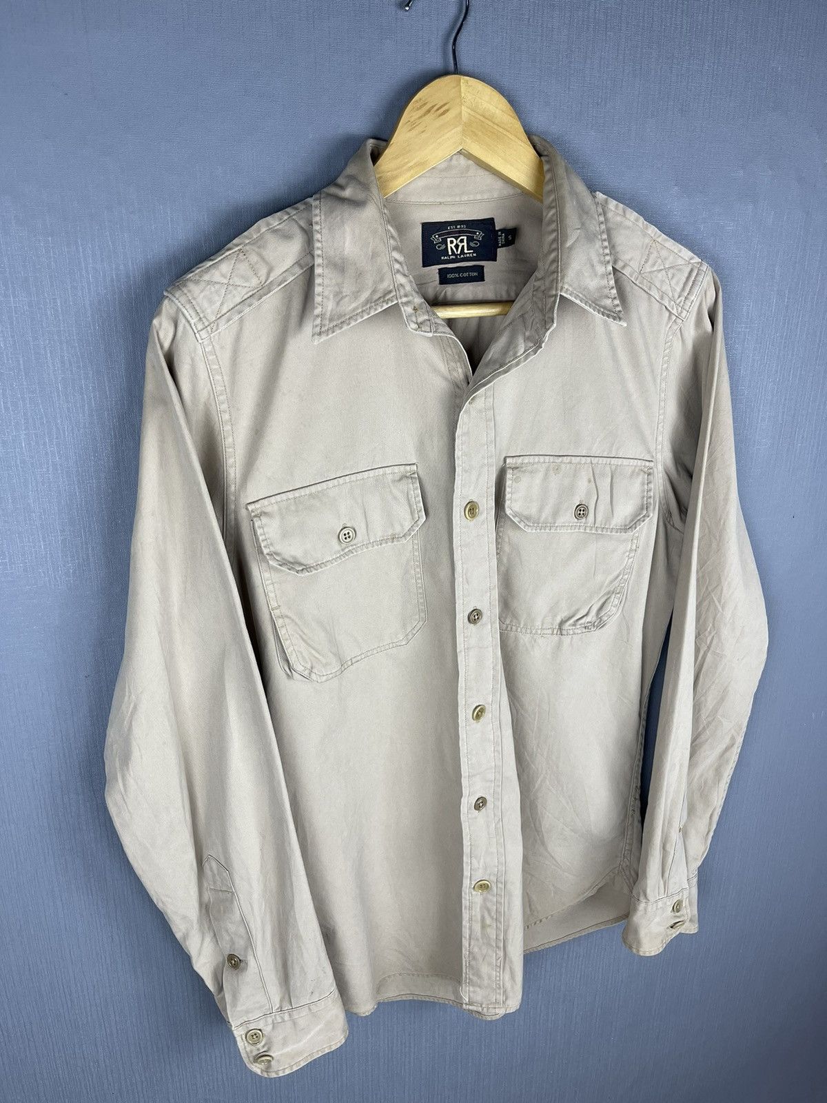 RRL Ralph Lauren × Ralph Lauren × Vintage RRL RALPH LAUREN Vintage Double Pocket Button Ups Shirt Size US M / EU 48-50 / 2 - 3 Thumbnail