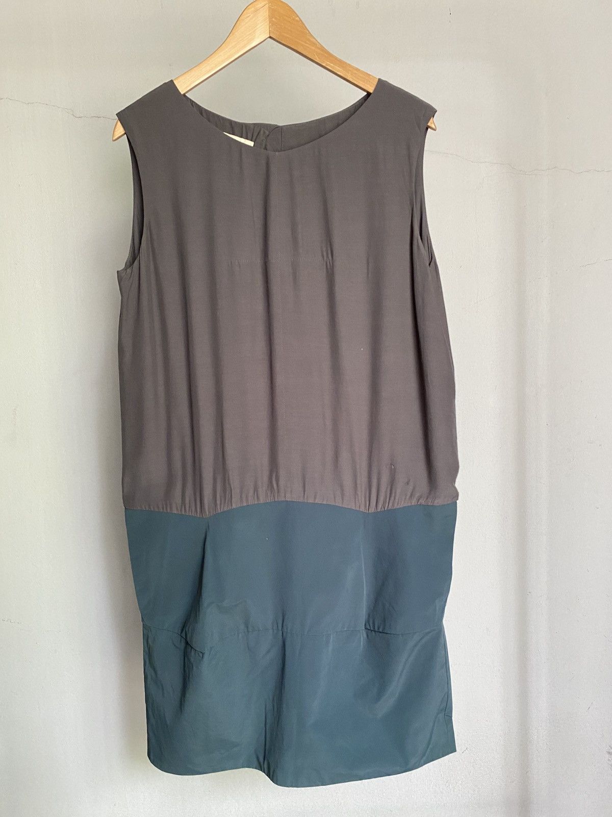 Marni MARNI Brown Top and Navy Blue Skirt Mini Dress Size XS / US 0-2 / IT 36-38 - 12 Thumbnail